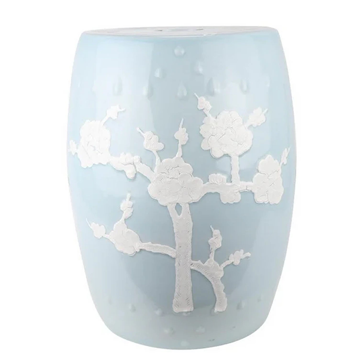 Pastel Blue Cherry Blossom Garden Seat