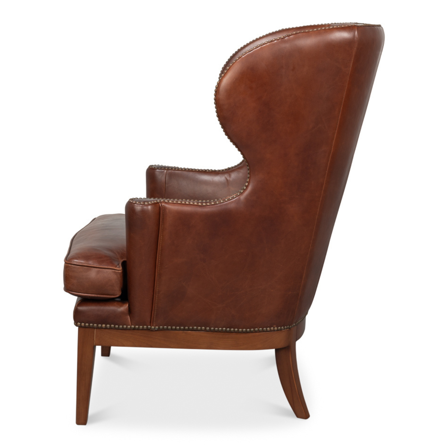 Smithfield Wing Chair, Newark Brown