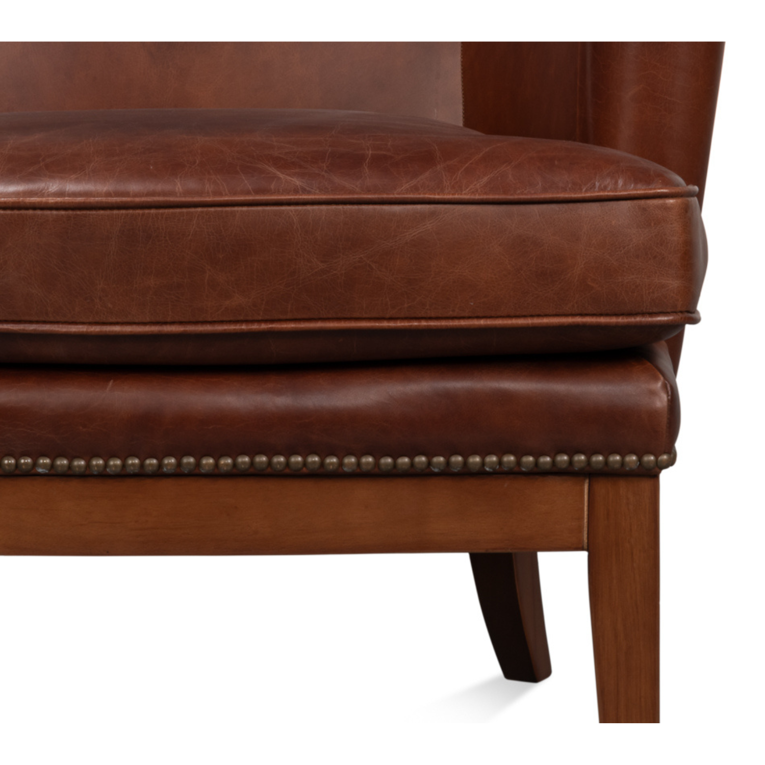 Smithfield Wing Chair, Newark Brown