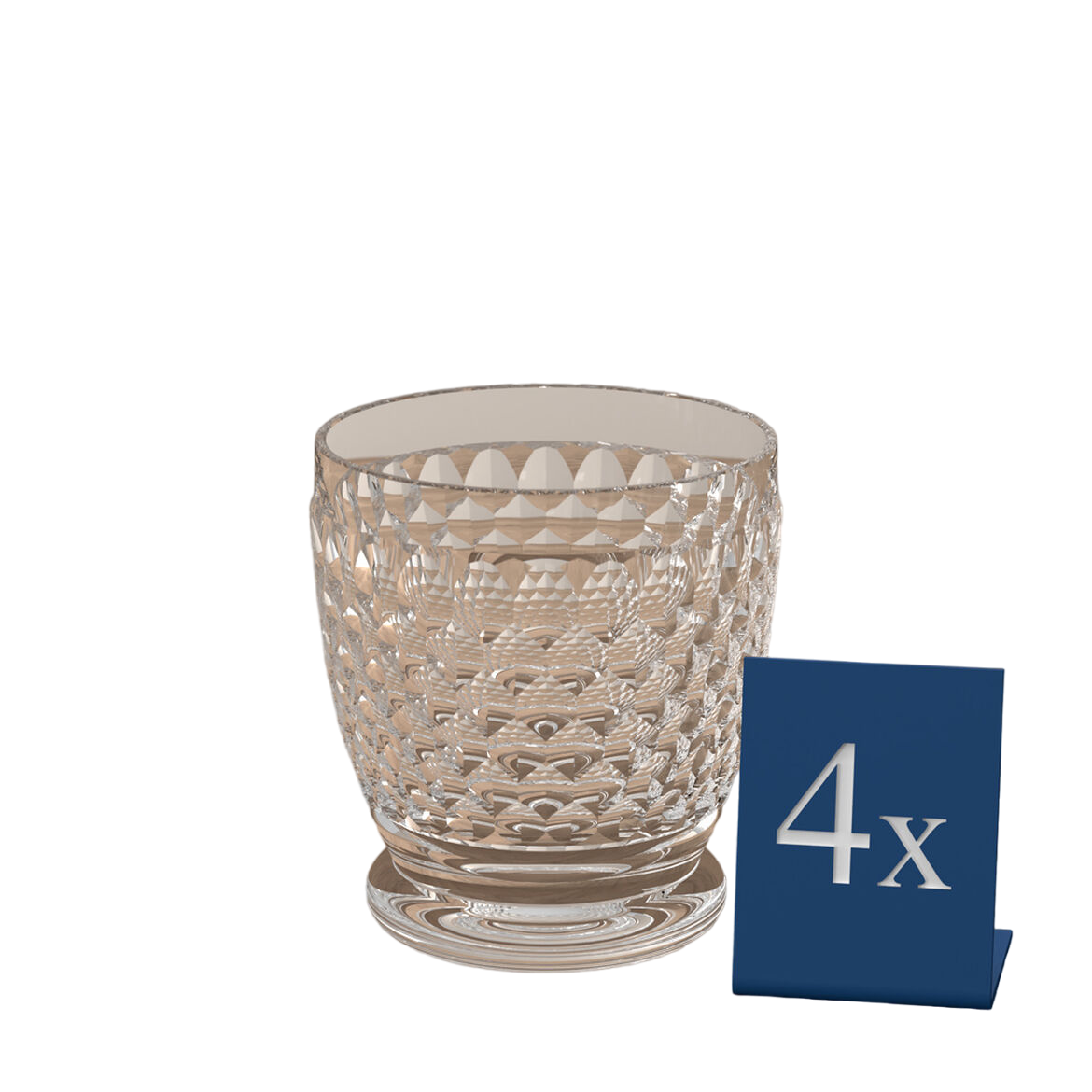 Portbridge Double Old-Fashioned Glass, Set of 4