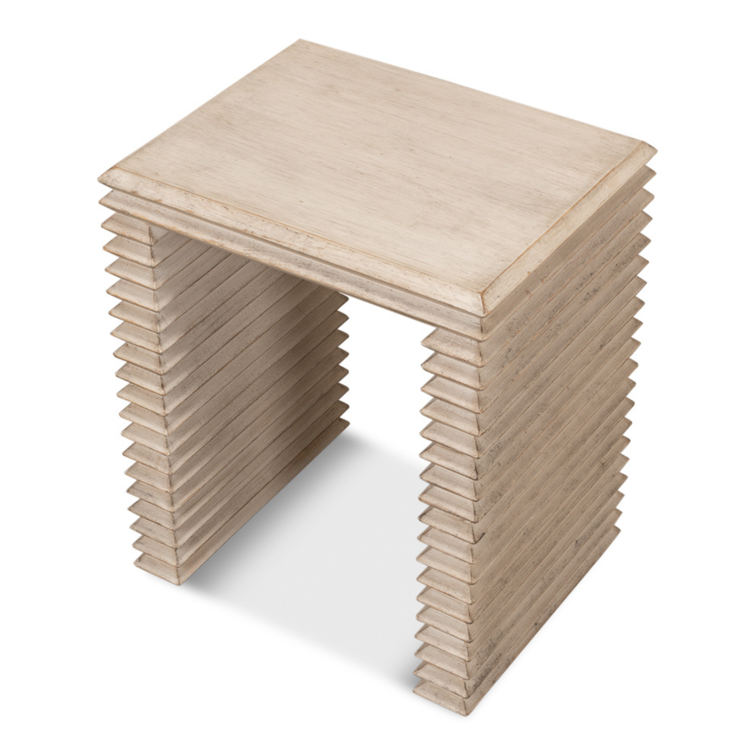 Stacked Side Table - Stone Grey