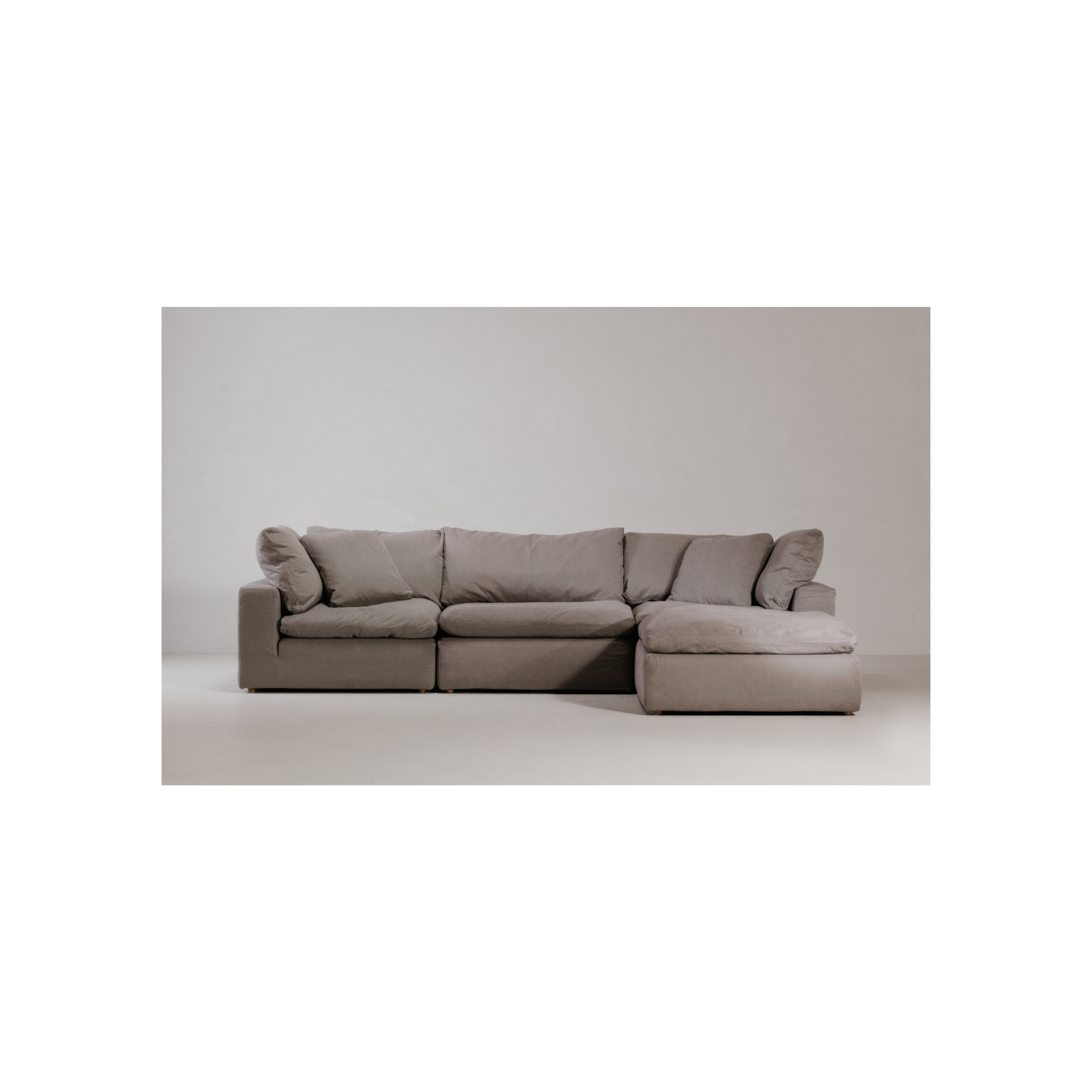 Gaia Lounge Modular Sectional - Light Grey