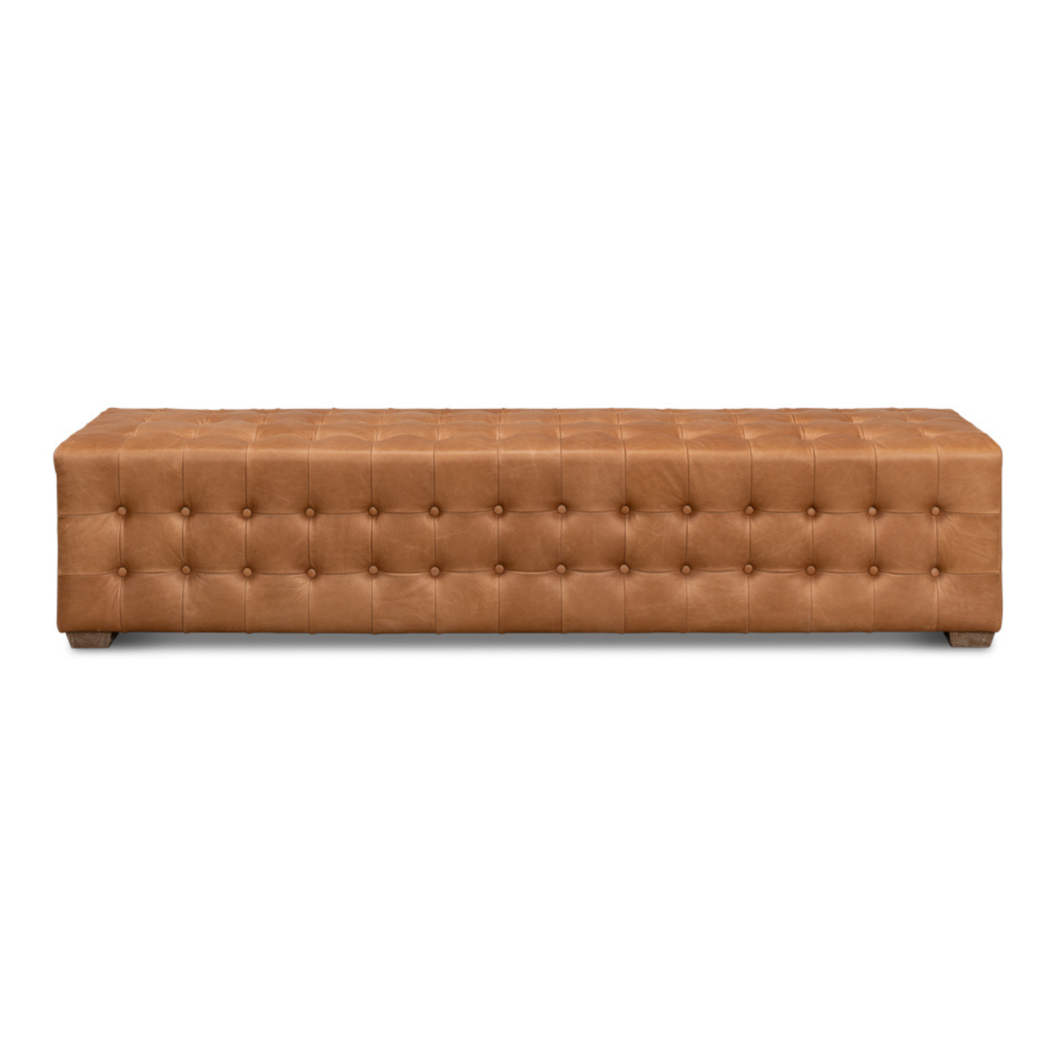 "Beam" Bench Tufted Leather