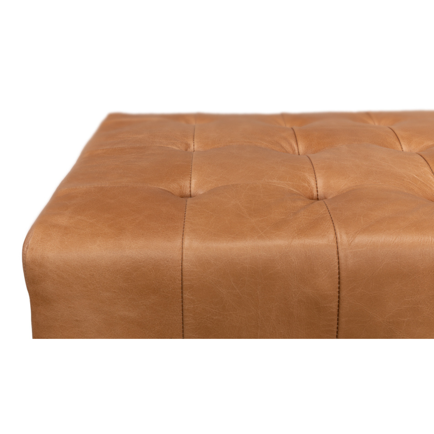 "Beam" Bench Tufted Leather