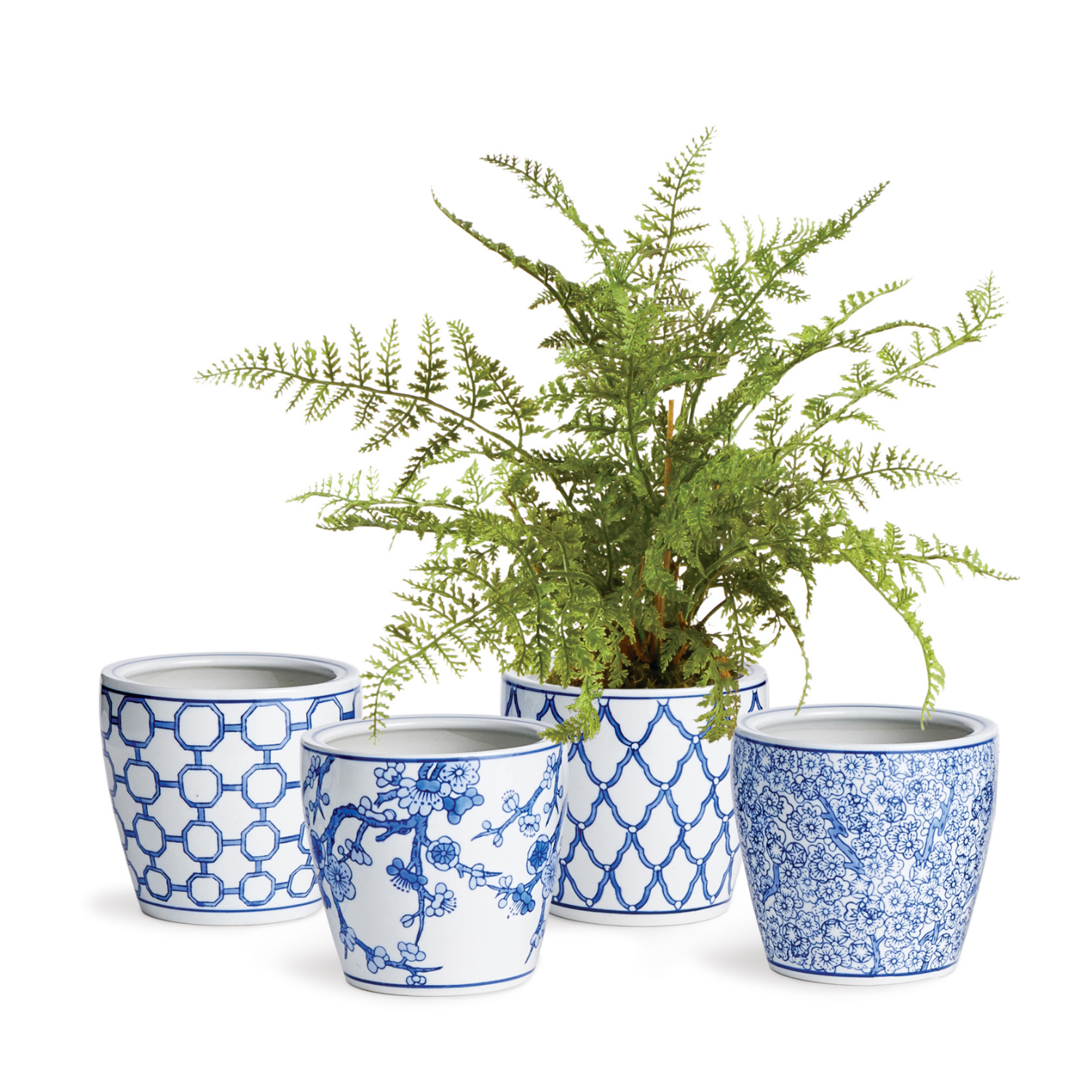 Farrow Dynasty Midi Pots, Set of 4
