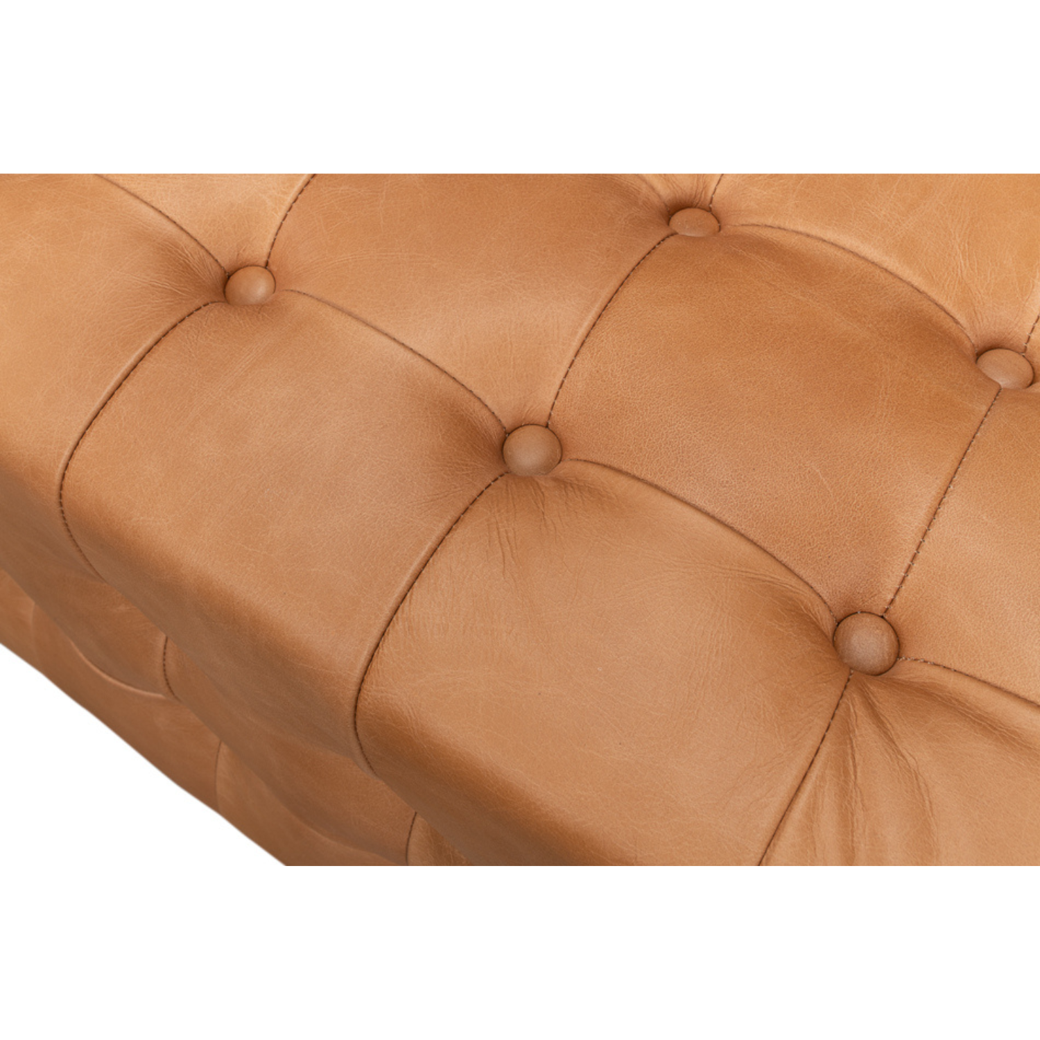 "Beam" Bench Tufted Leather