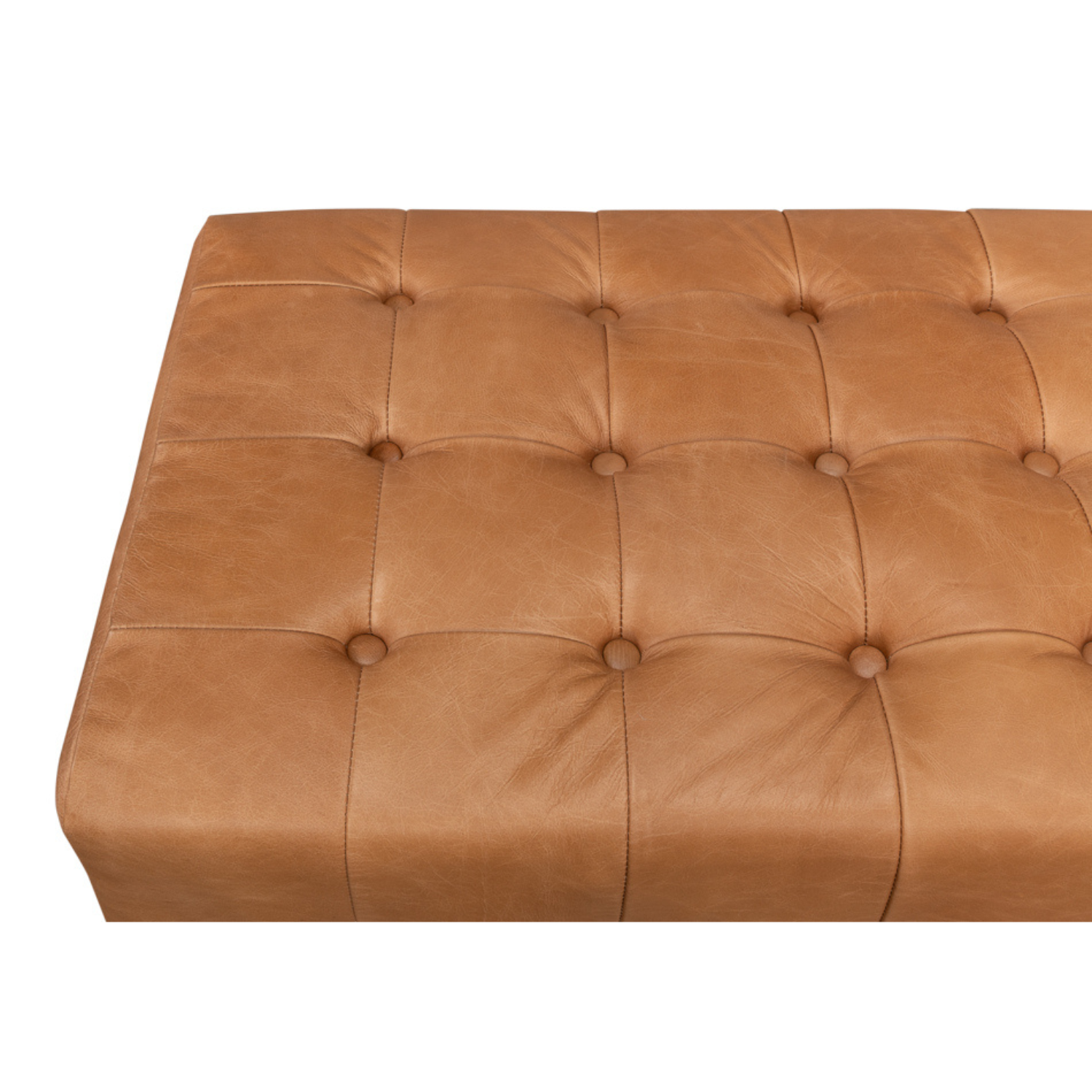 "Beam" Bench Tufted Leather