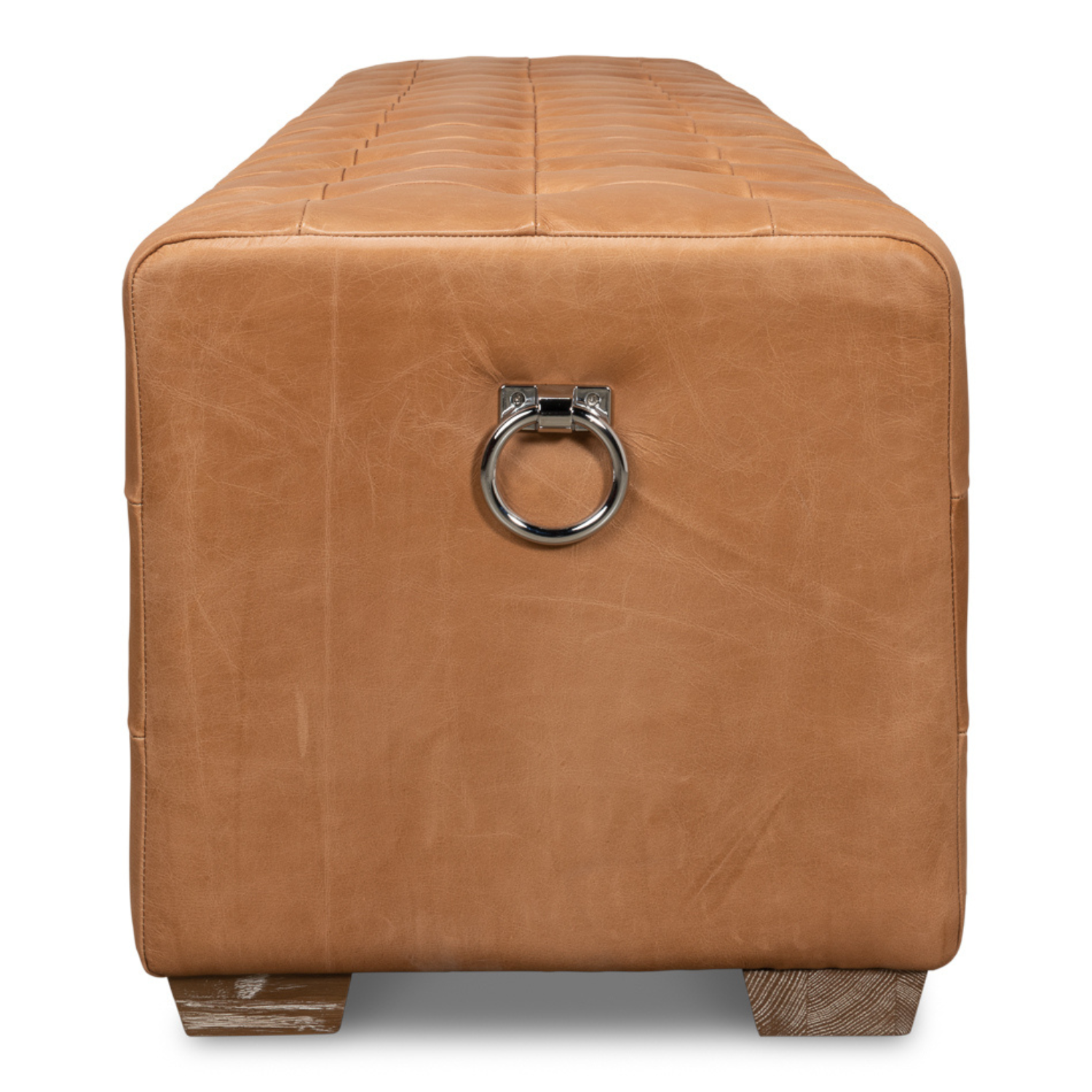 "Beam" Bench Tufted Leather