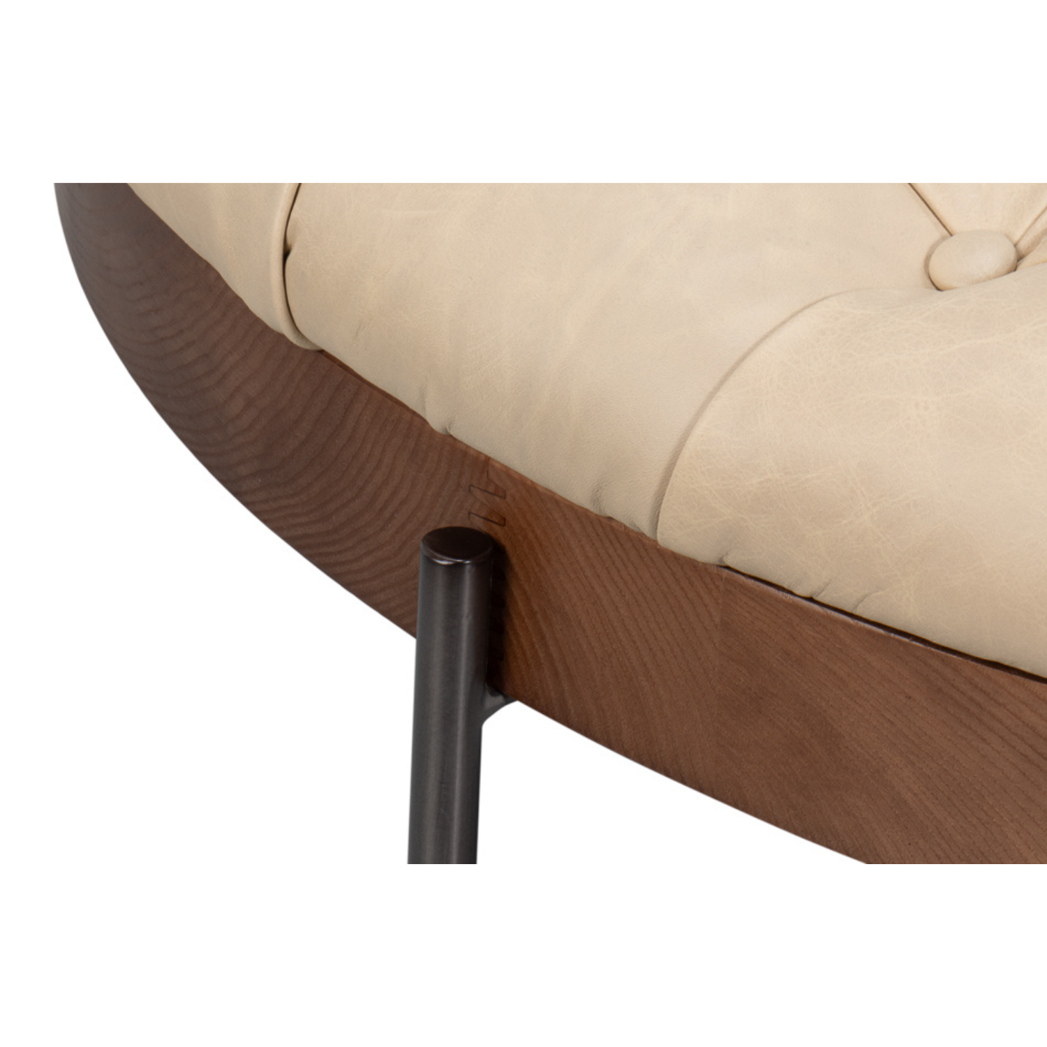 Corbet Cocktail Ottoman, Cappucino White