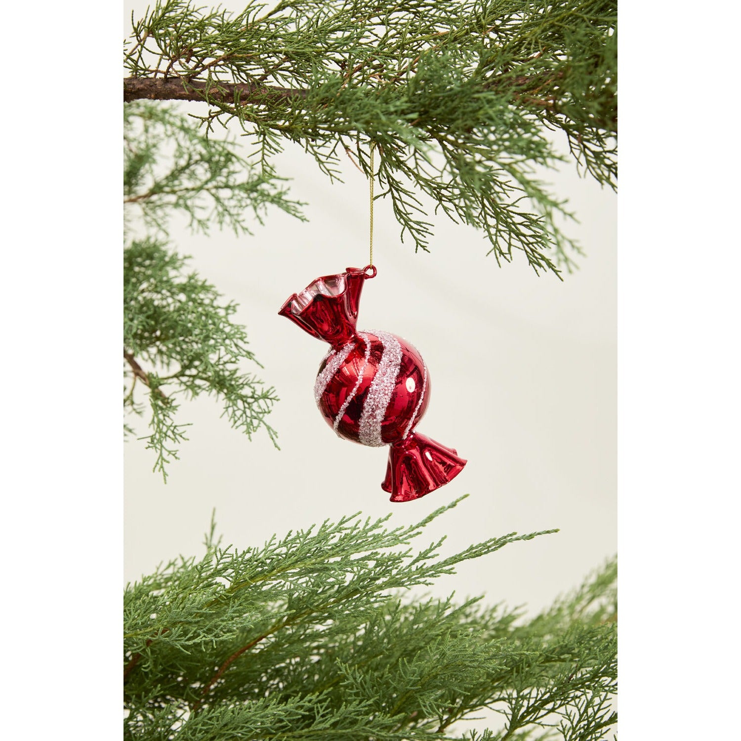 Peppermint Swirl Ornament - Set of 6