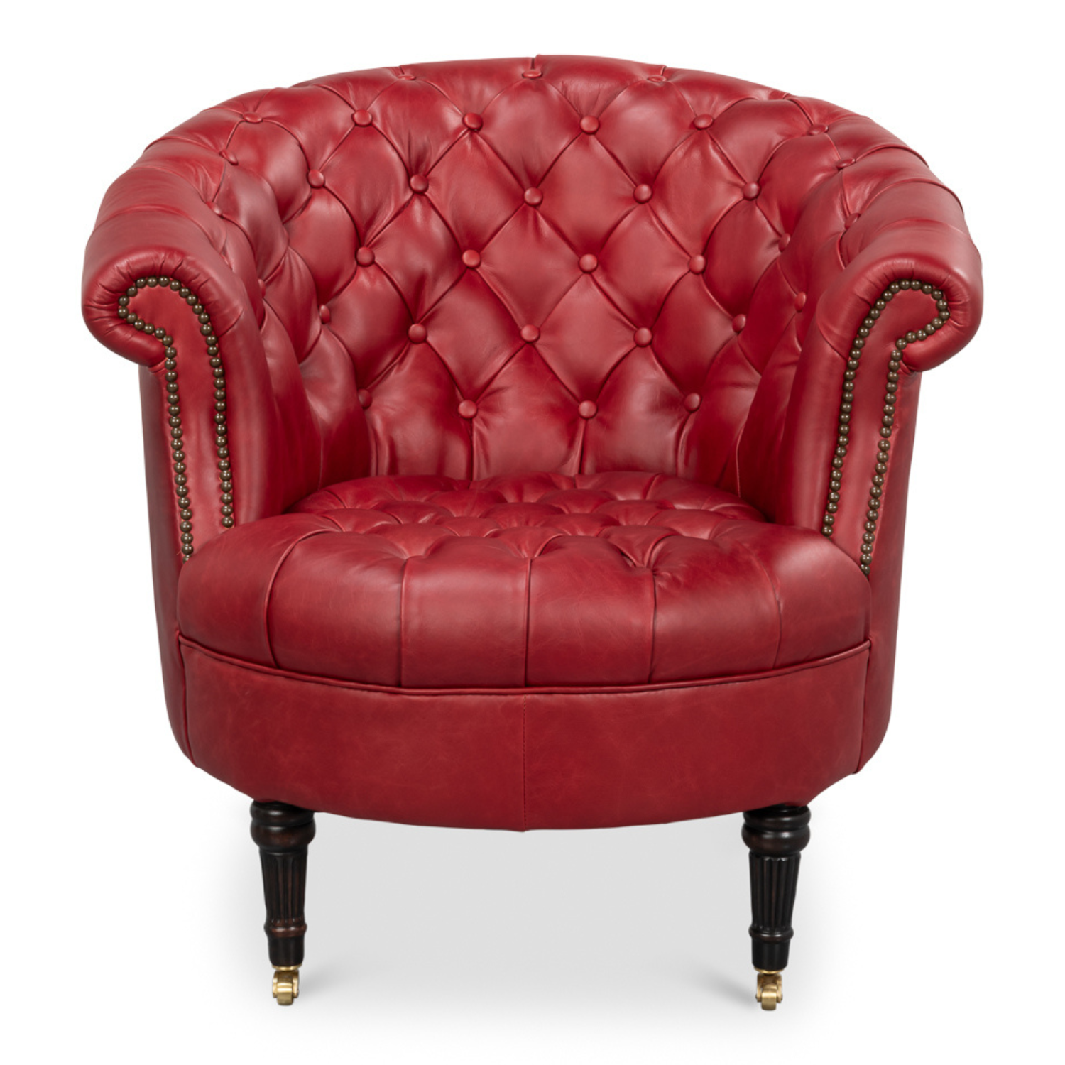 Bastian Armchair New Rouge Leather