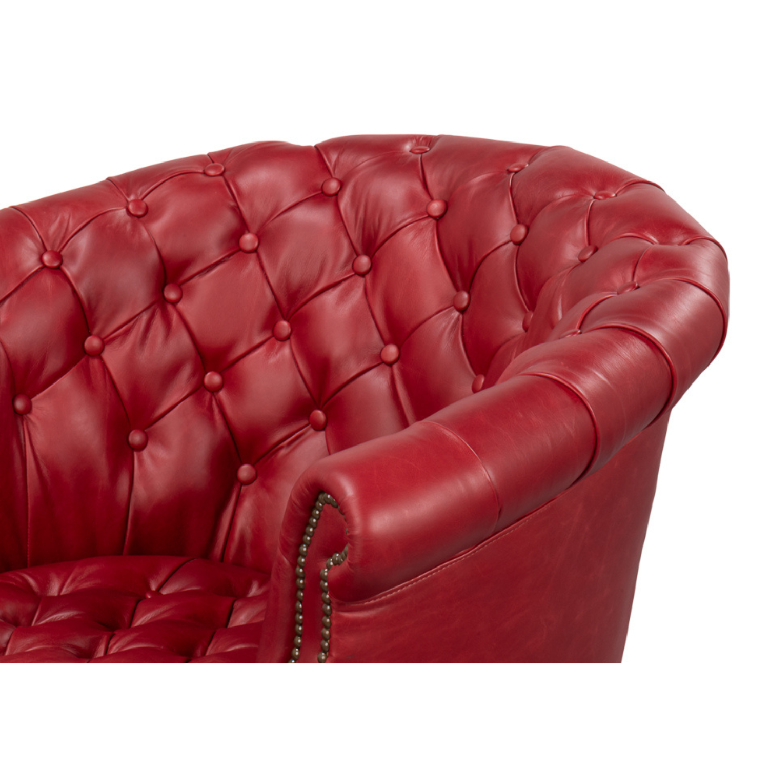 Bastian Armchair New Rouge Leather