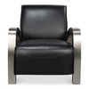Carlisle Armchair  Leather Onyx Black