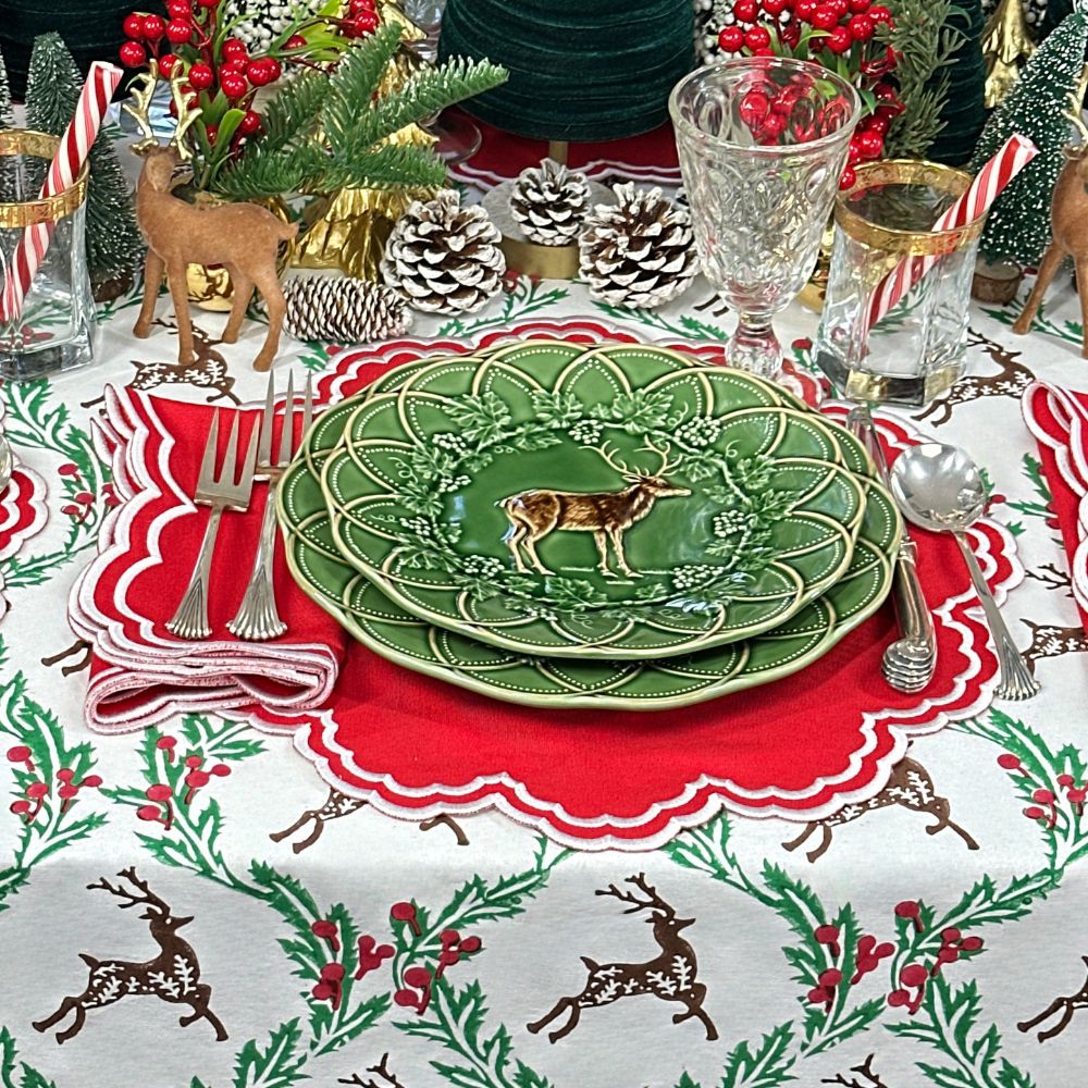 Enchanted Christmas Reindeer - Tablecloth