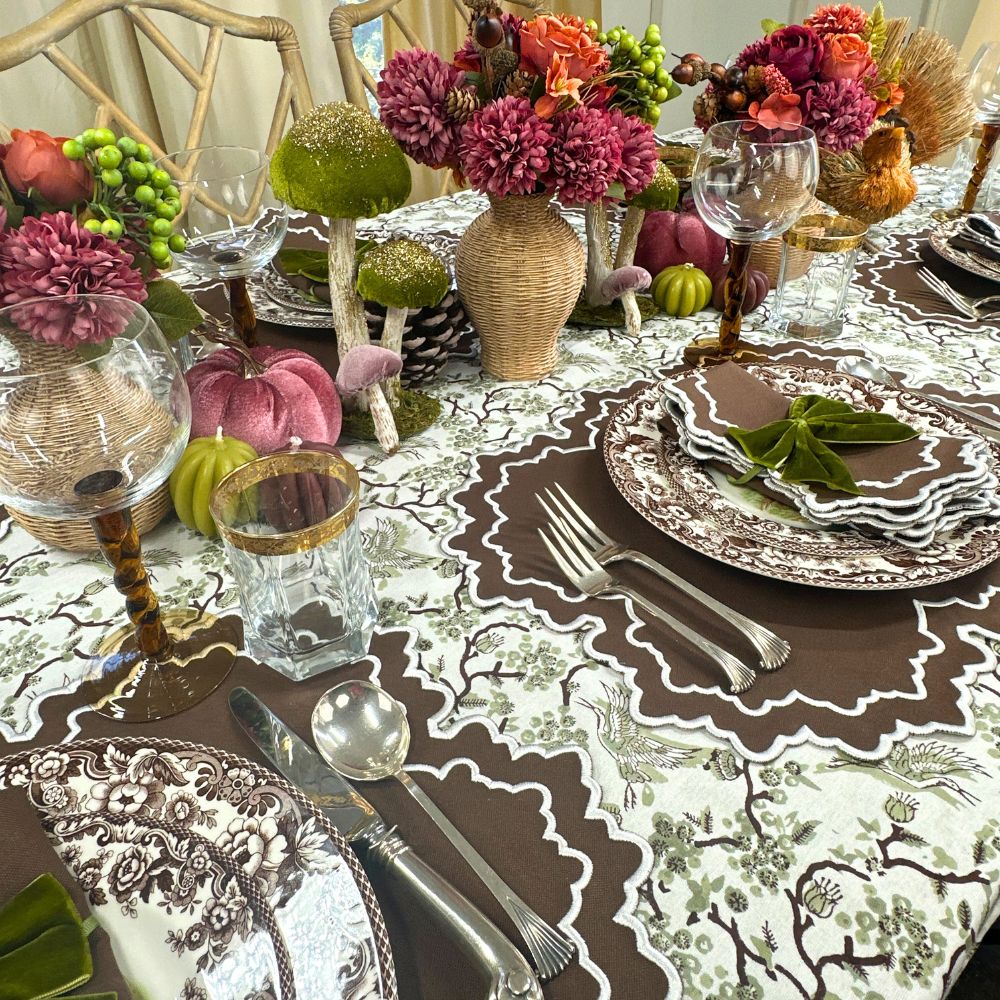 Whitley Placemat - Cocoa and White (Set of 4)