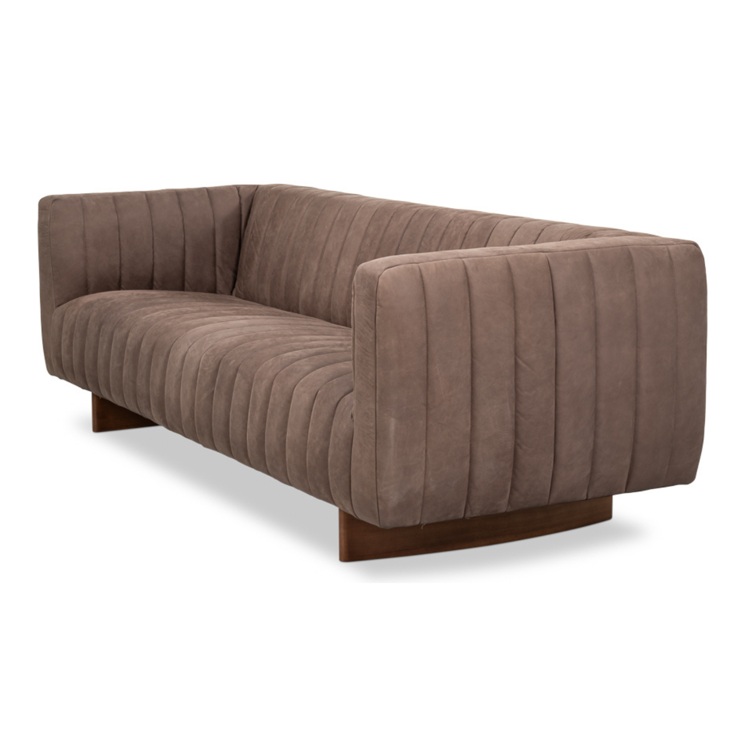 Denys Leather Sofa Scotland Grey