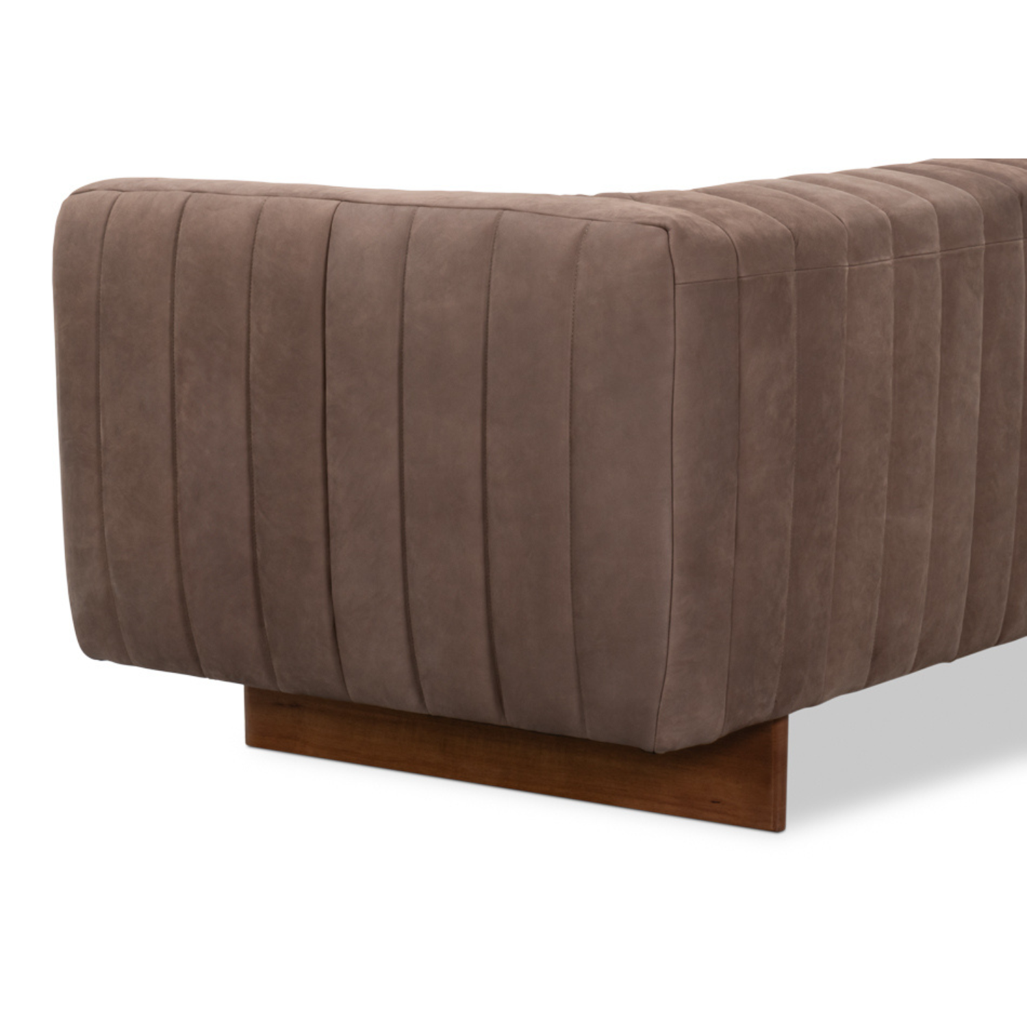Denys Leather Sofa Scotland Grey