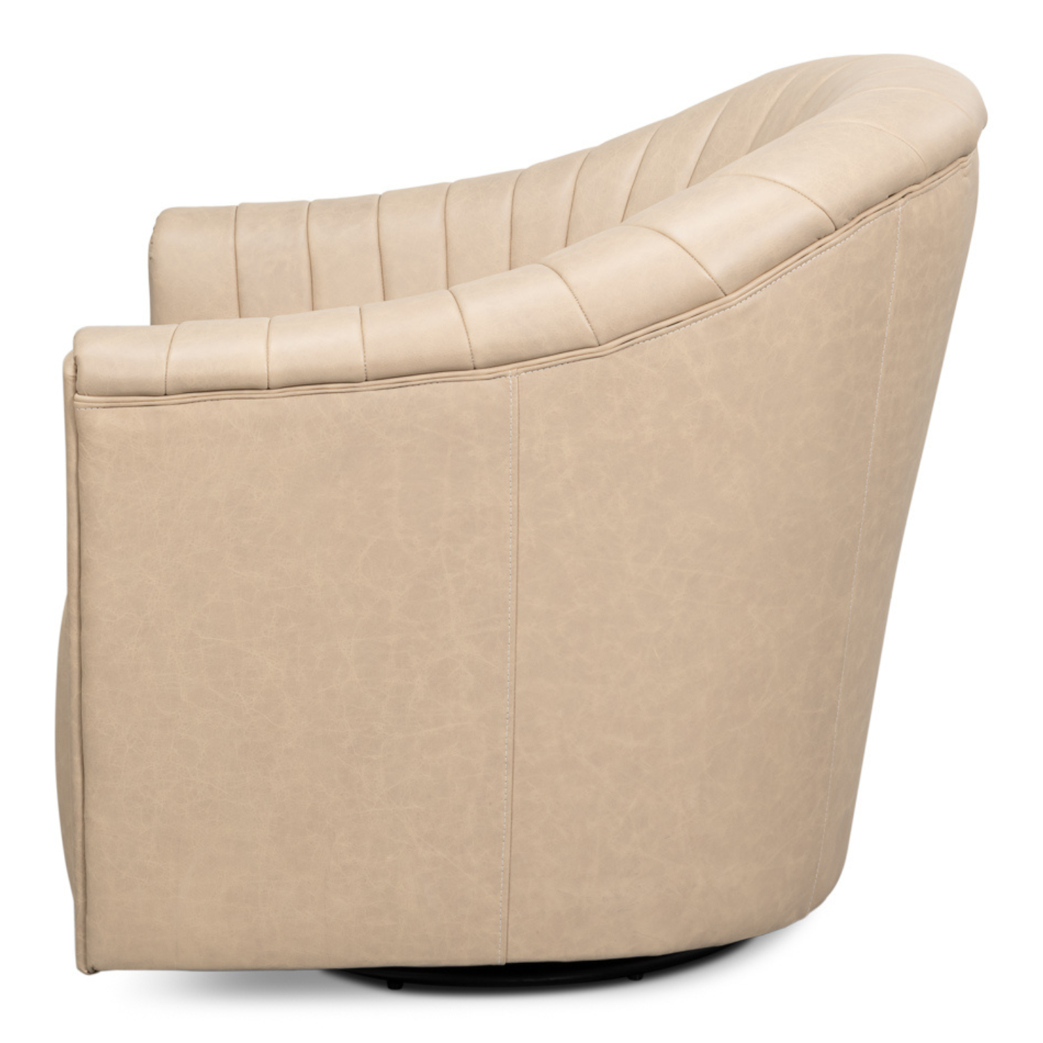 Essex Swivel Chair Cappucino White