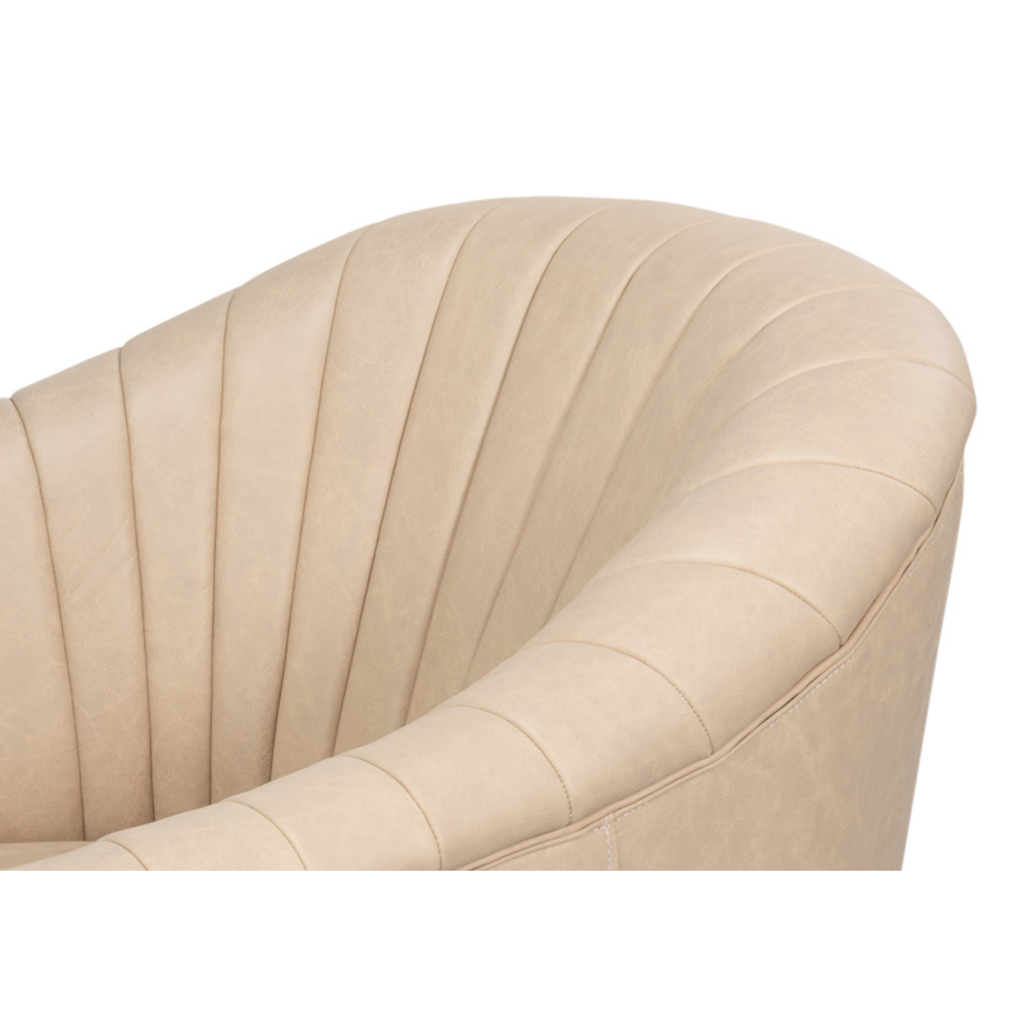 Essex Swivel Chair Cappucino White