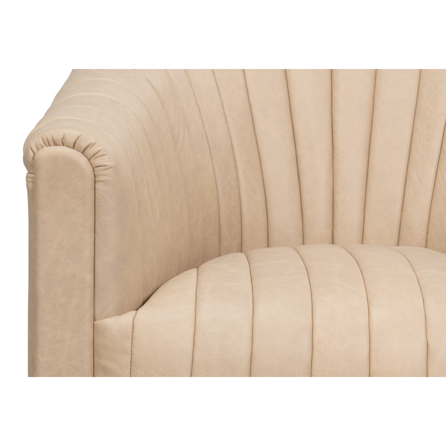Essex Swivel Chair Cappucino White