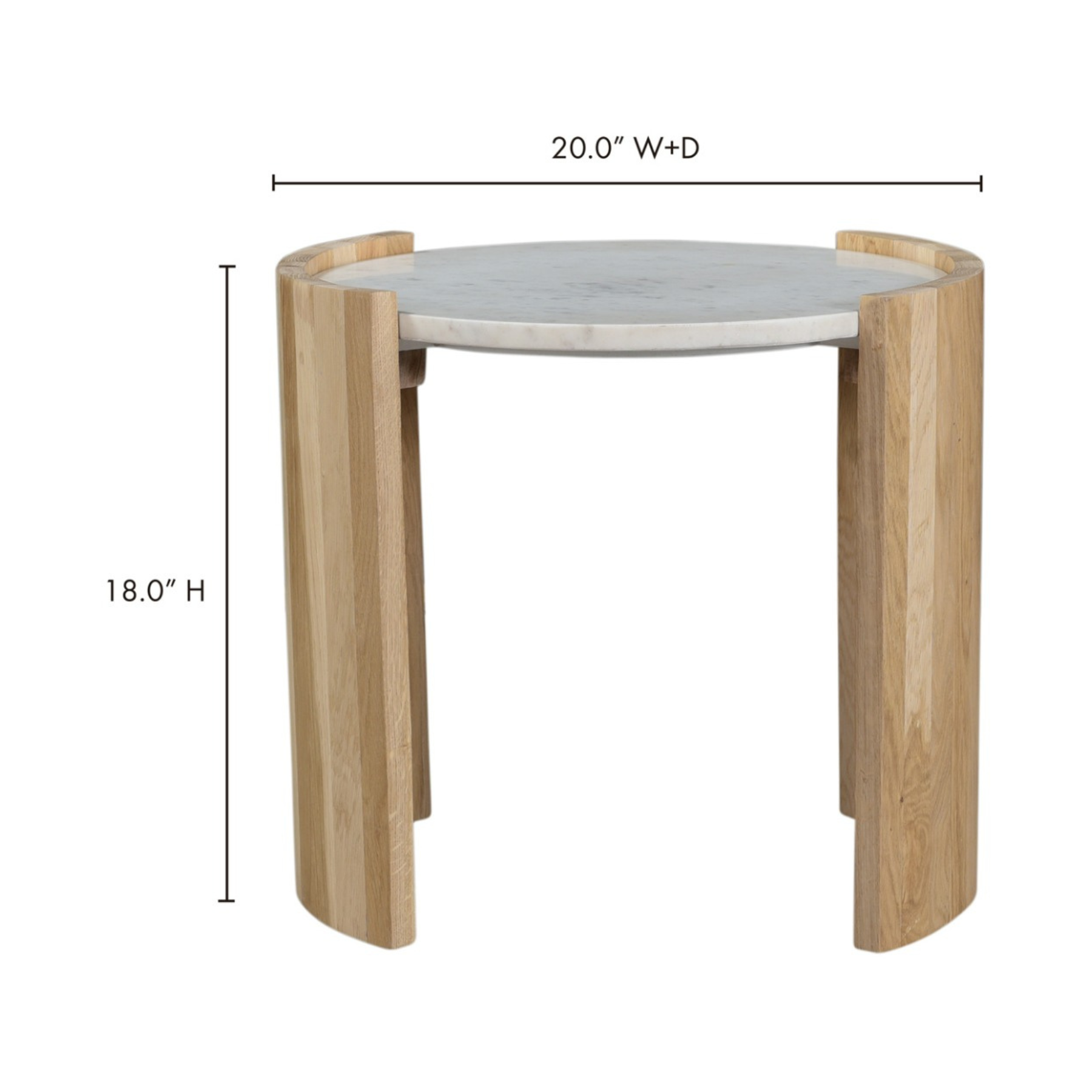 Siora Side Table White