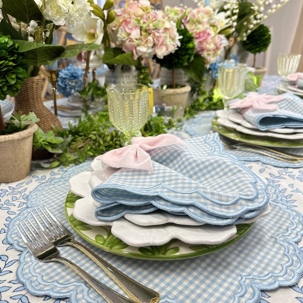Bettina Placemat - Blue Gingham (Set of 4)