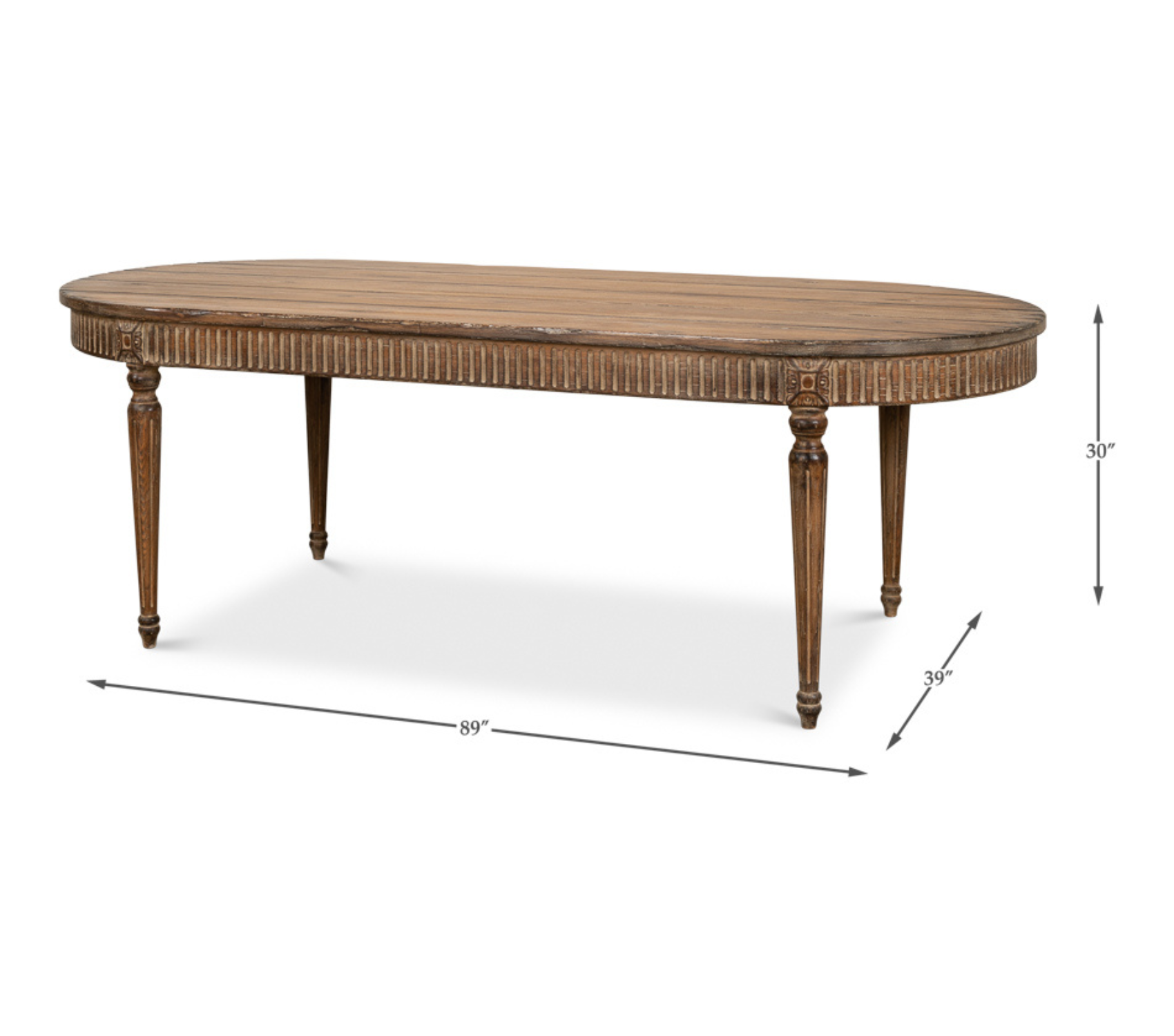 French Antique Reproduction Dining Table