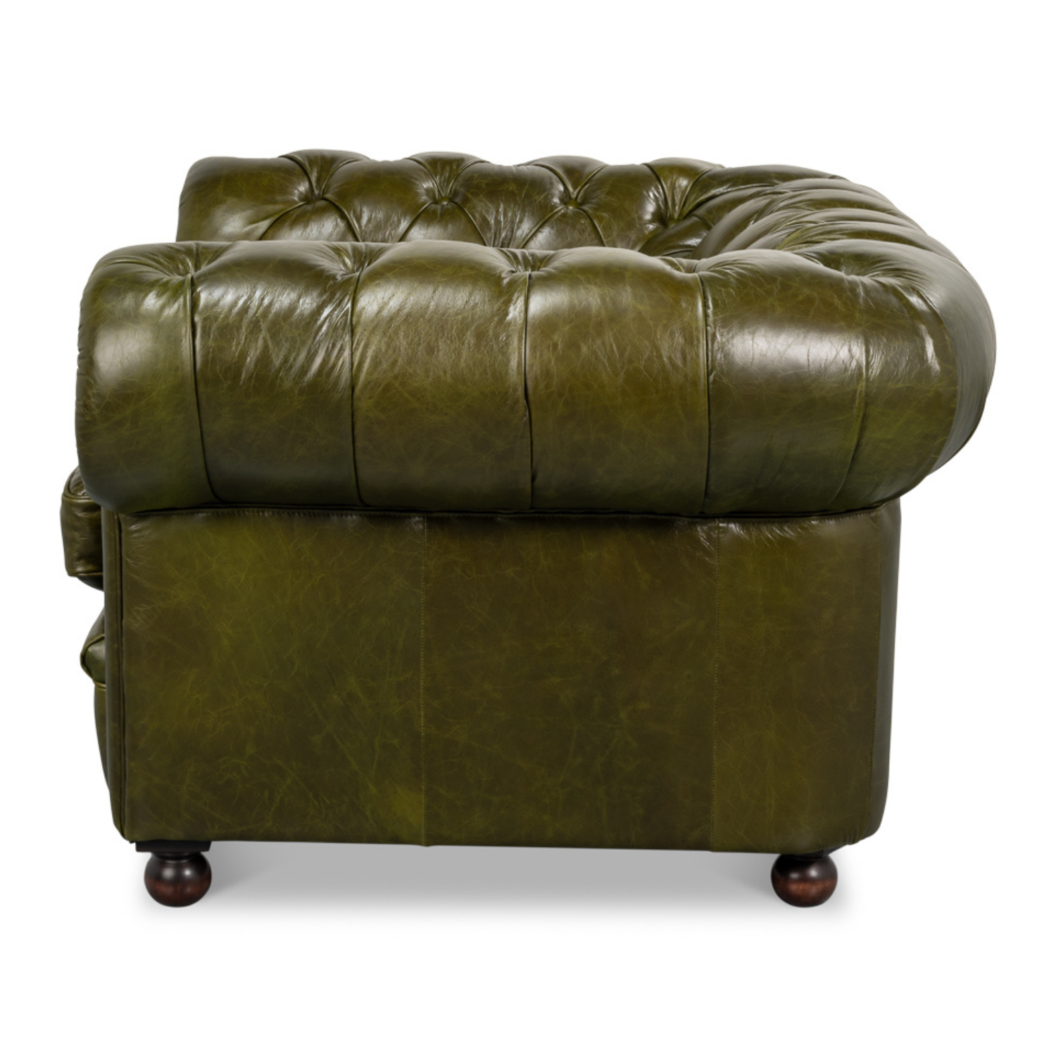 Savile Leather Chair Green
