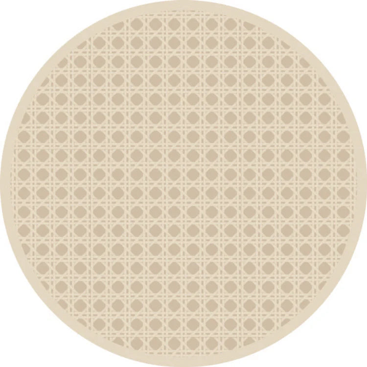 VIDA Pagoda Reversible 15.5" Round Placemats Set of 4 (Neutral)
