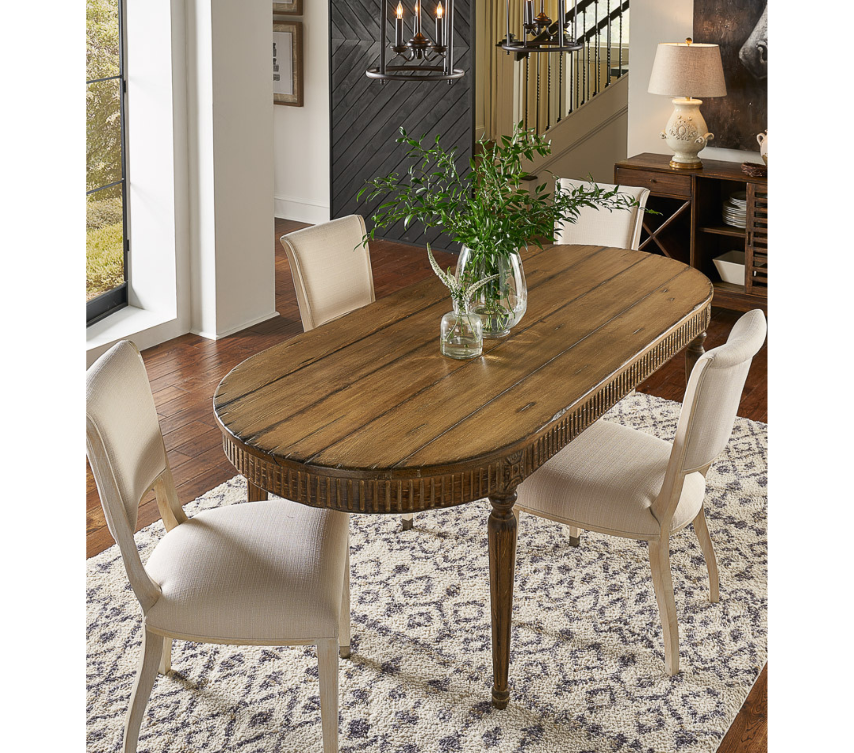 French Antique Reproduction Dining Table