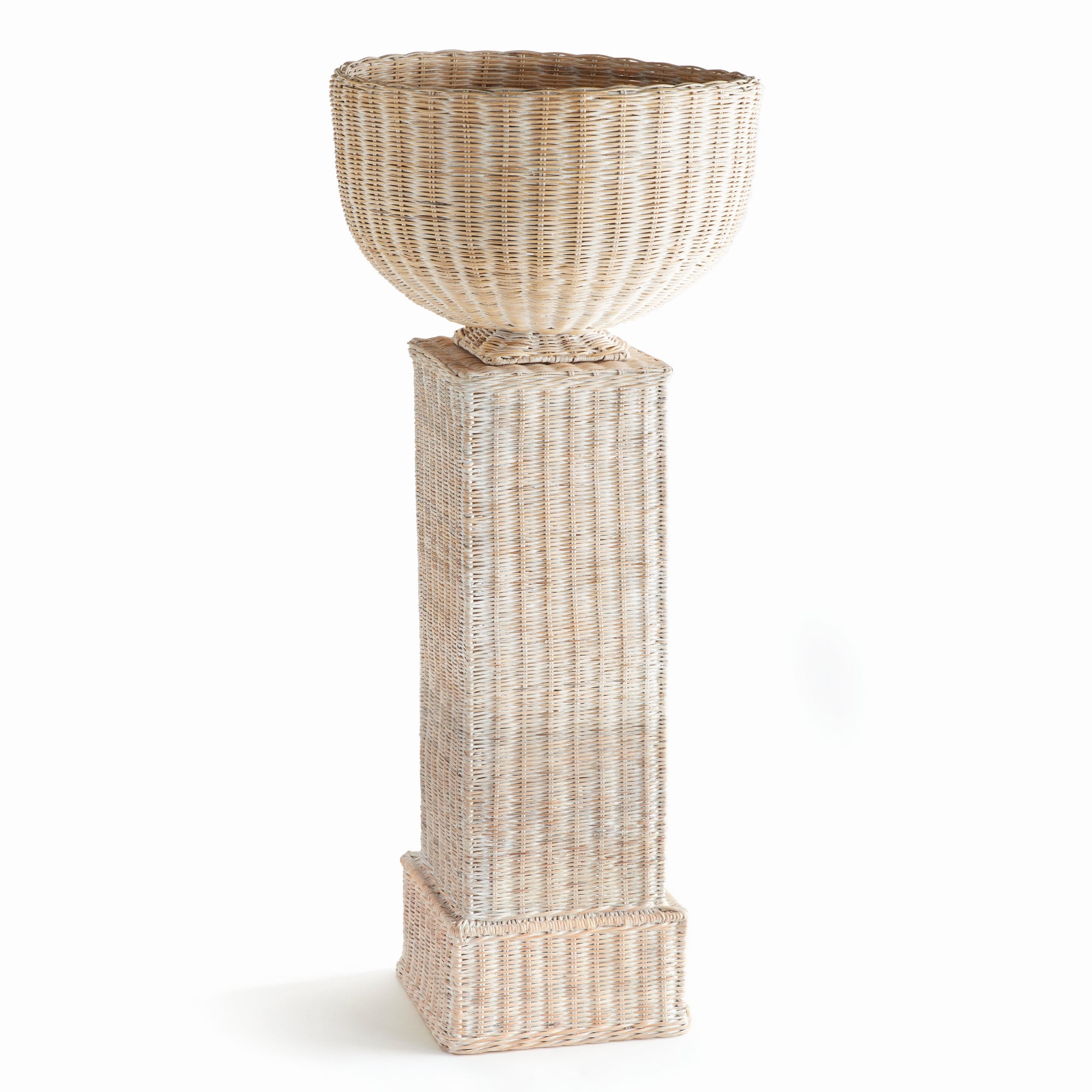 CHARLESTON RATTAN FOOTED BOWL