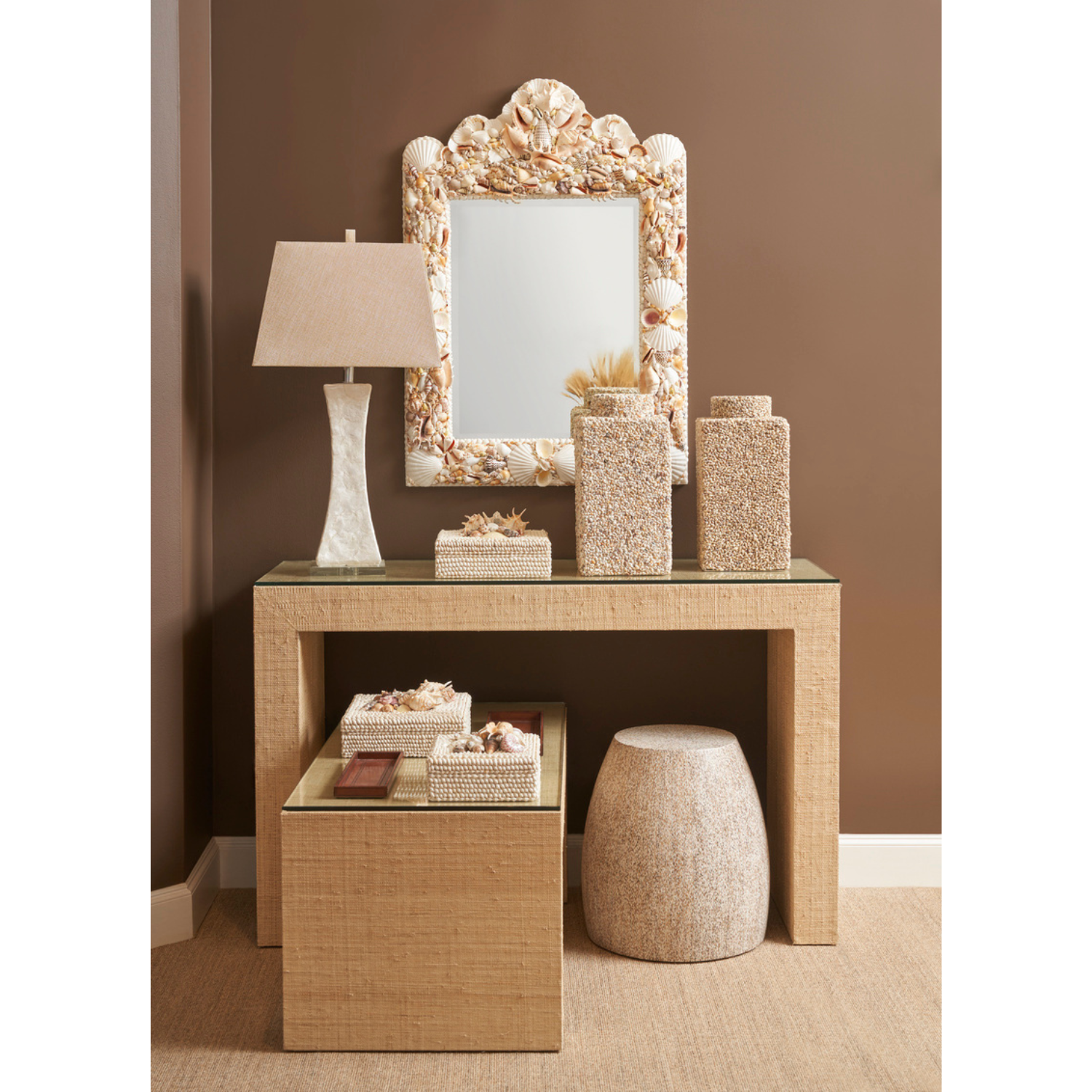 Shell Square Mirror