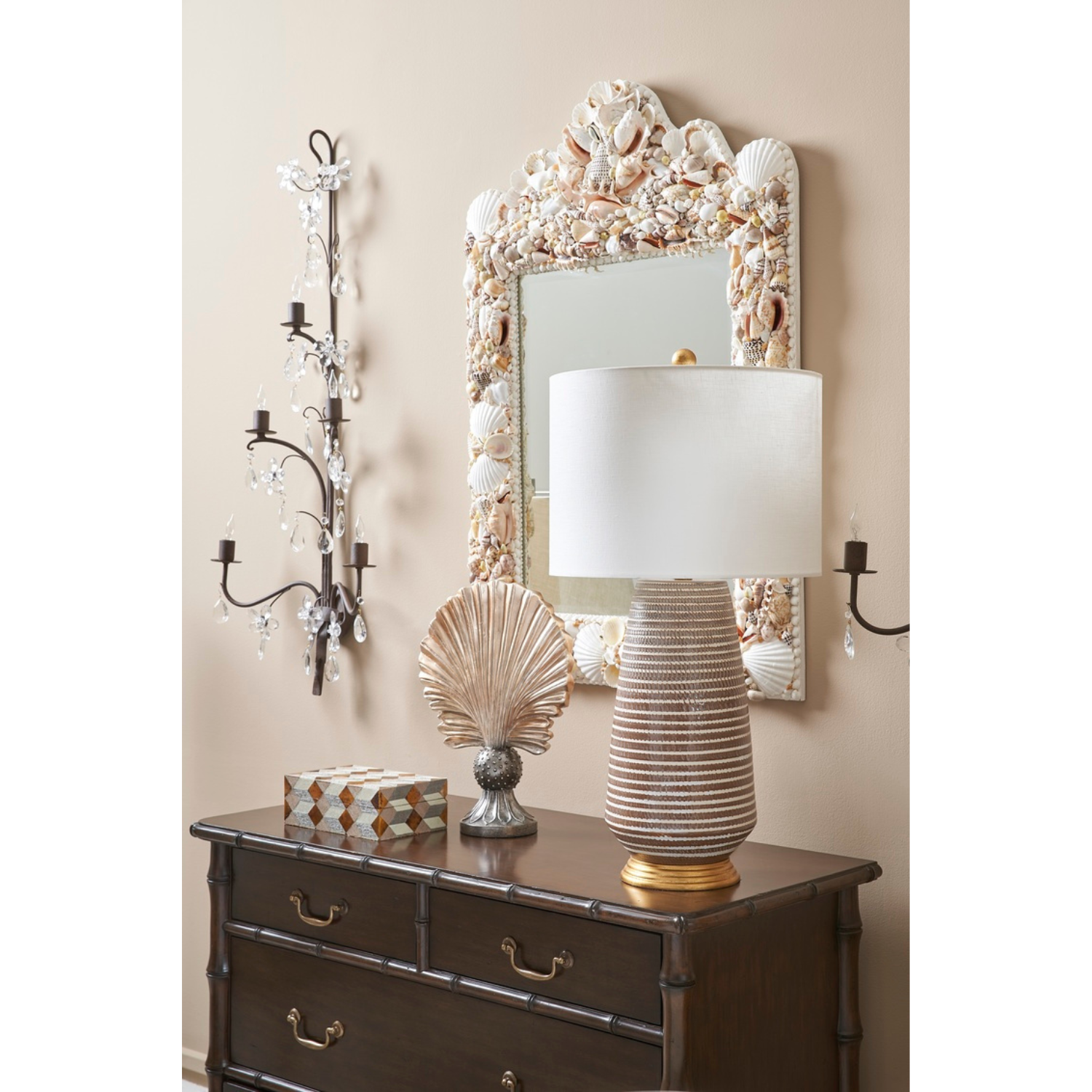 Shell Square Mirror