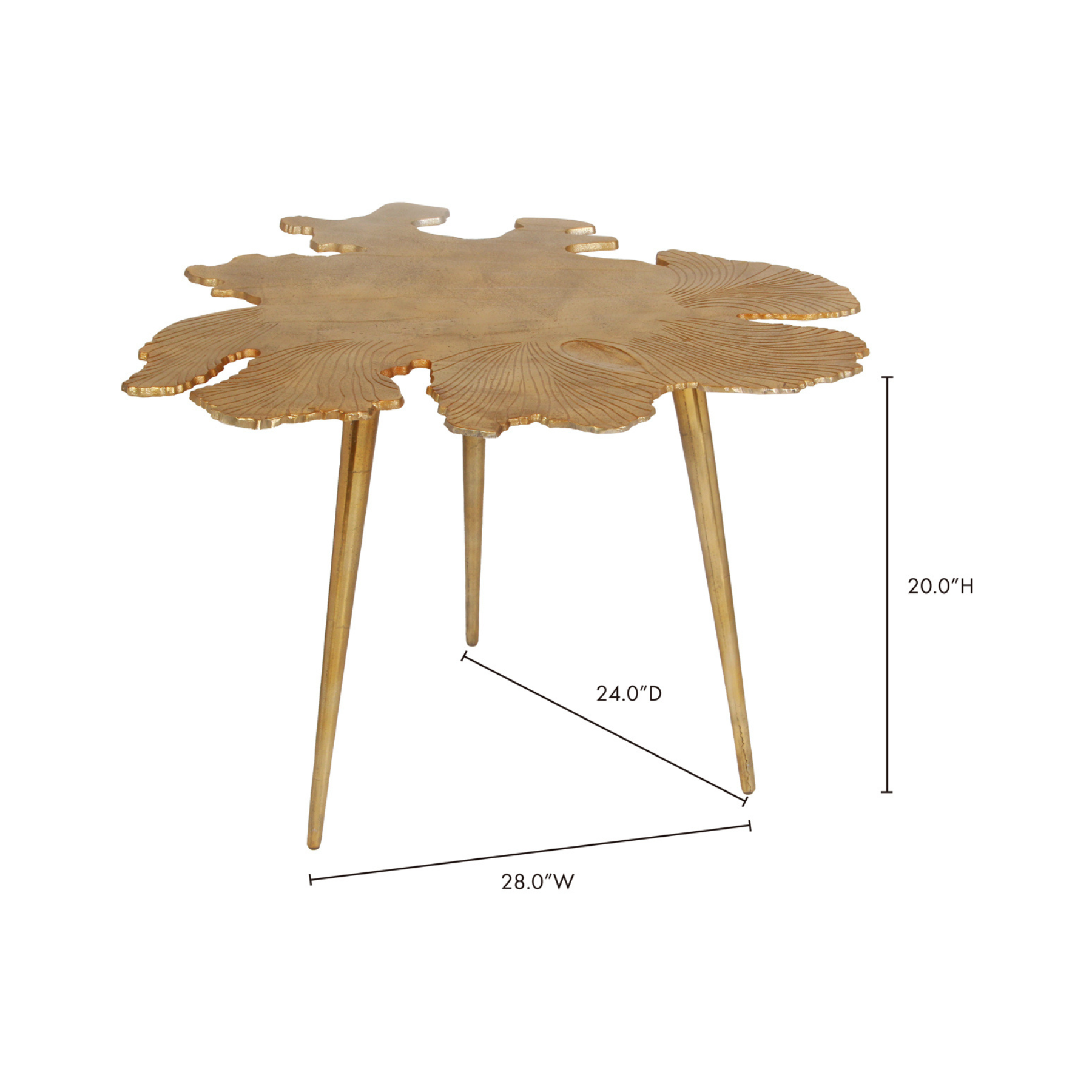 Nebula Side Table Gold