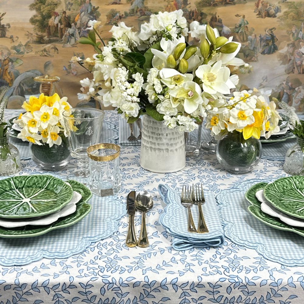 Bettina Placemat - Blue Gingham (Set of 4)