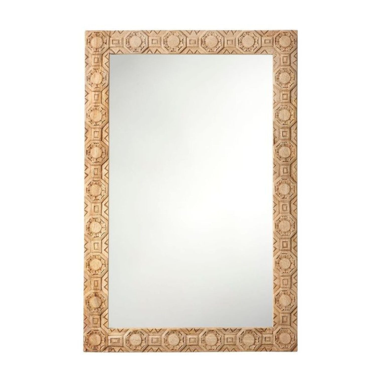 Relief Carved Rectangle Mirror