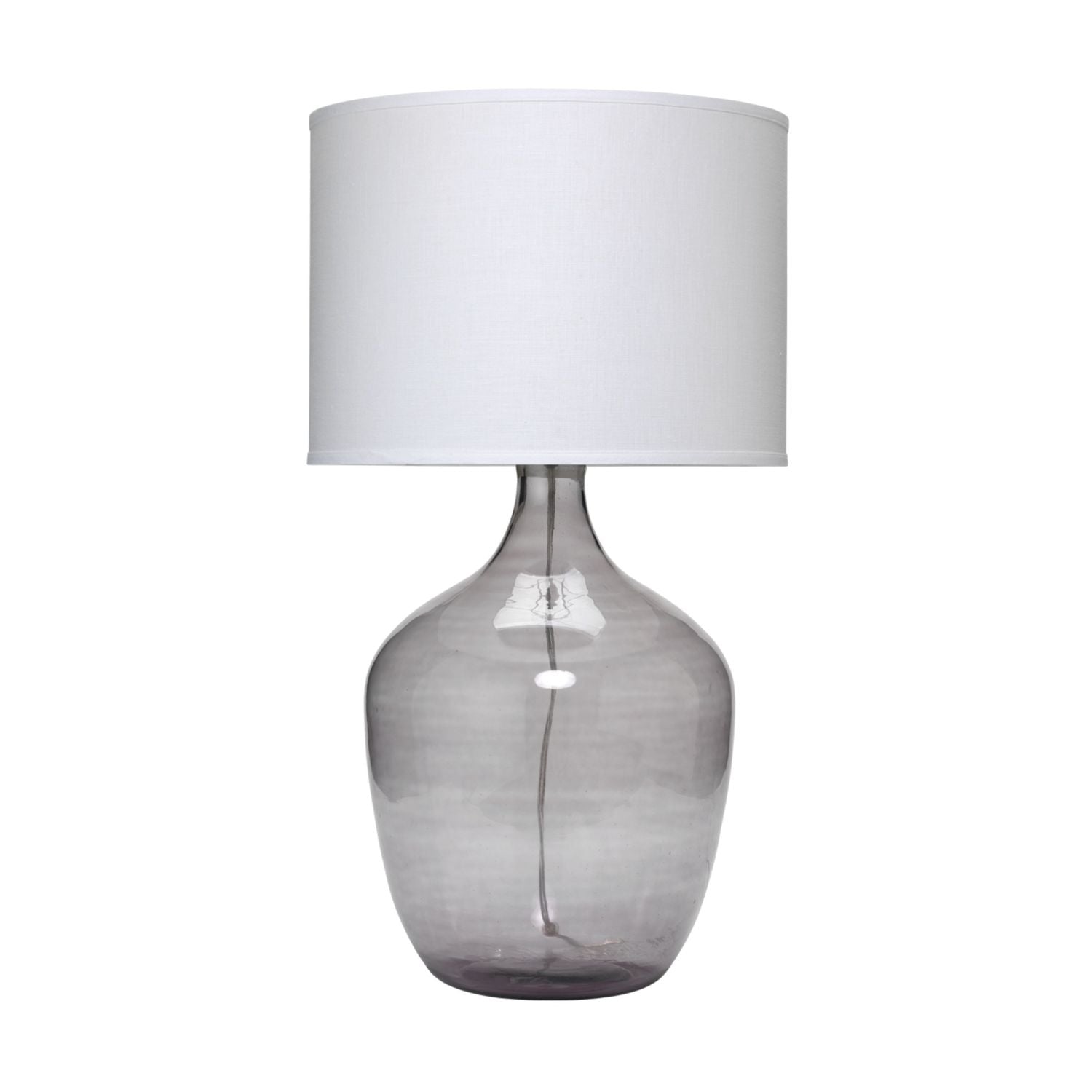 Plum Jar Glass Table Lamp, Grey