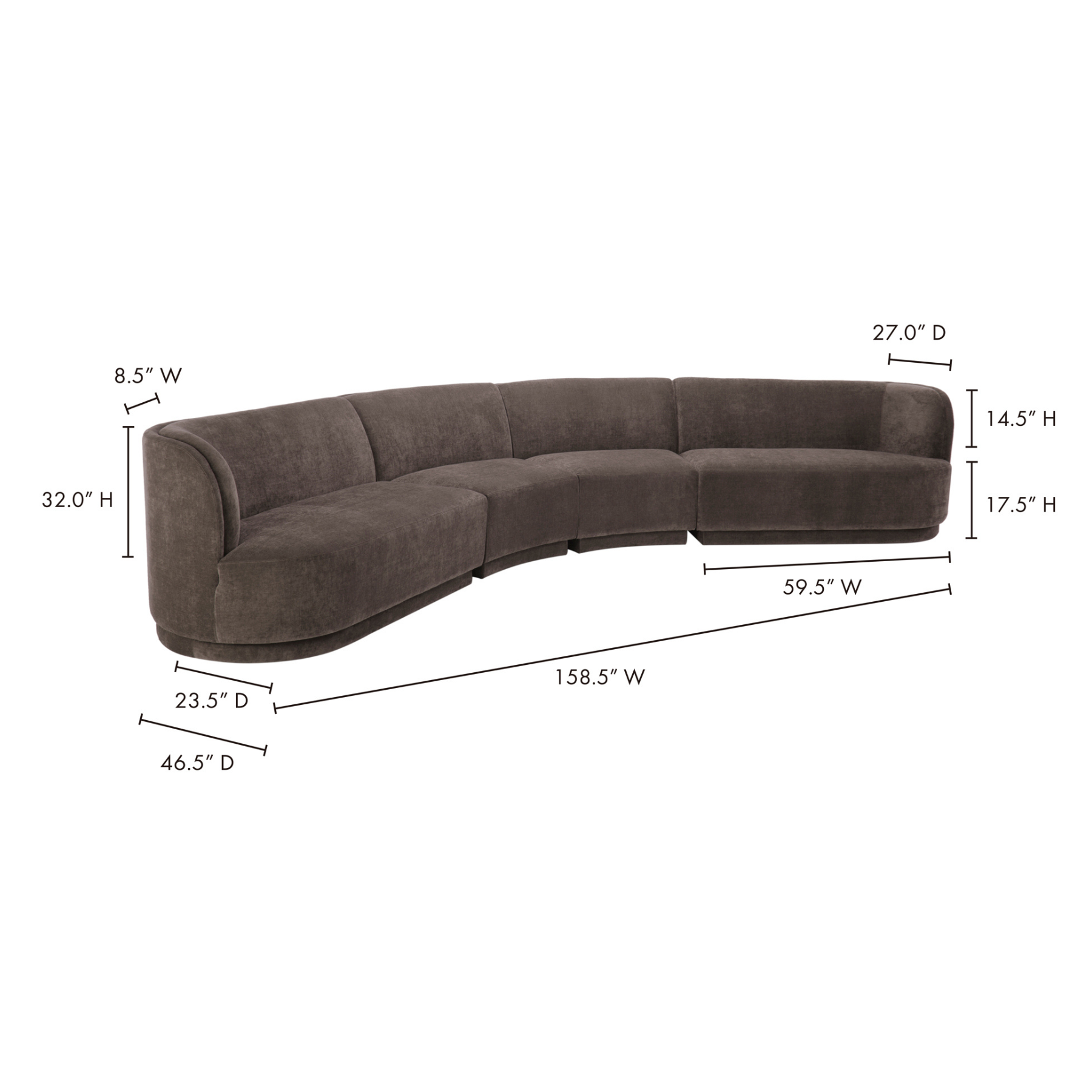 Yoon Obscura Modular Sectional Left