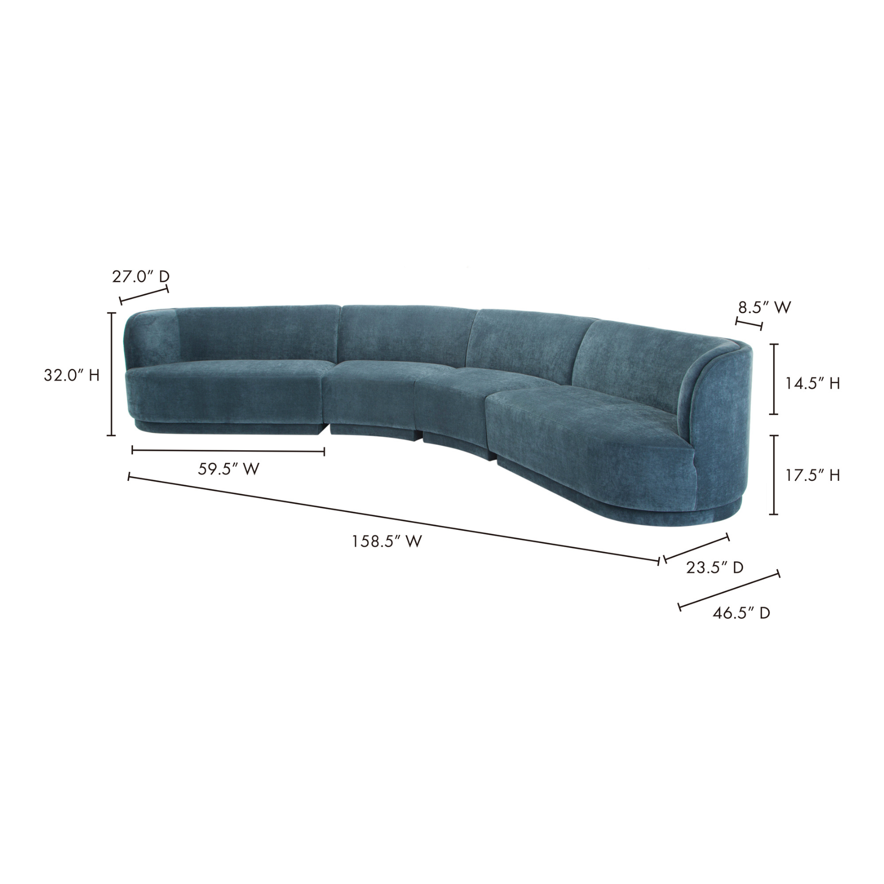 Yoon Obscura Modular Sectional Left