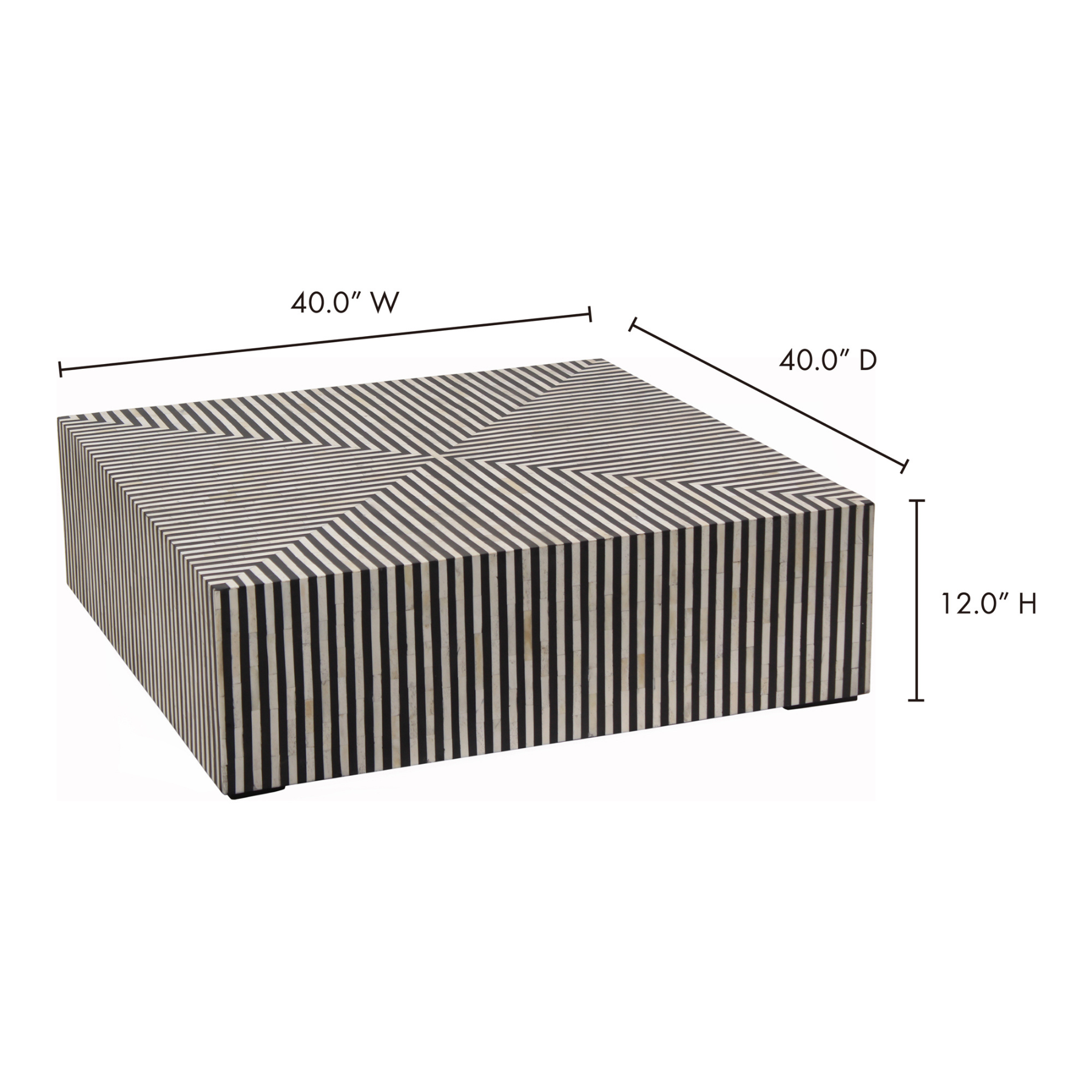 Oswin Coffee Table Black and White