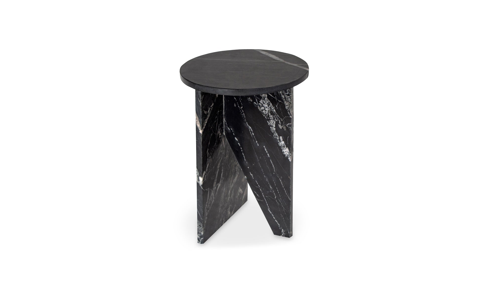 Joice Accent Marble Table - Black