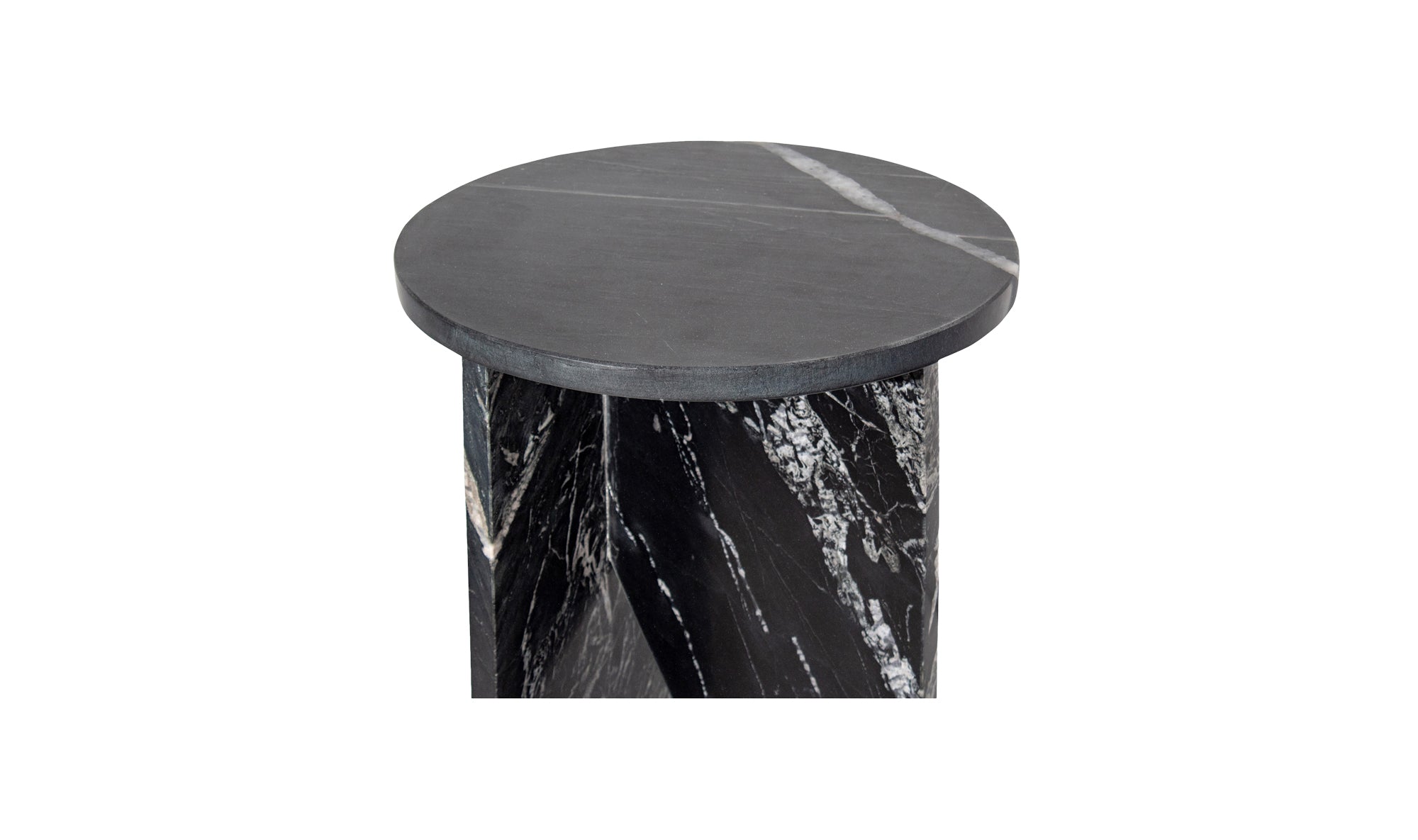 Joice Accent Marble Table - Black