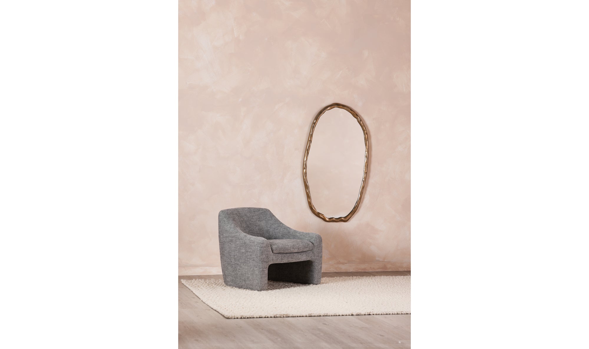 Forge Oval Mirror - Gold