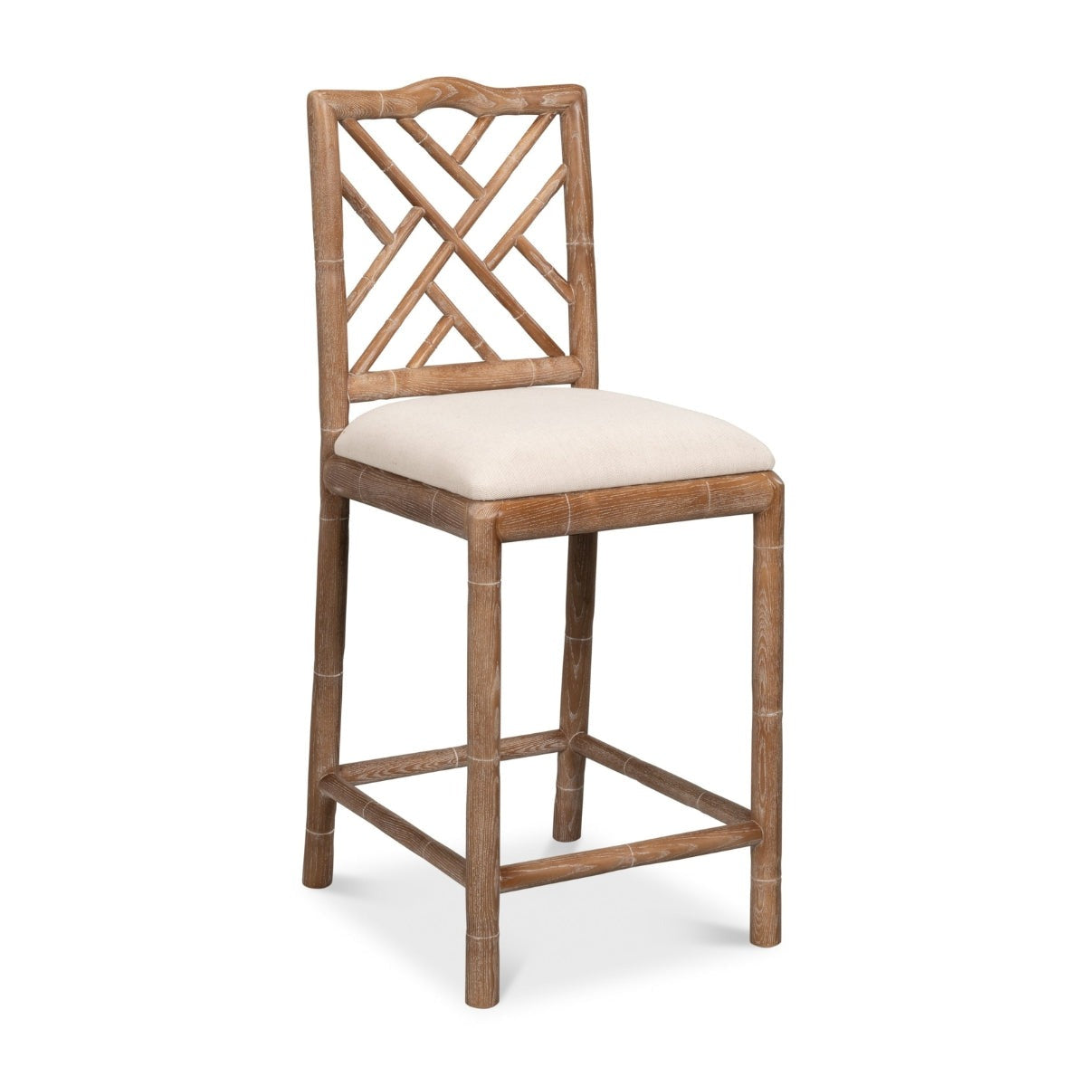 Brighton Counter Stool - White Wash