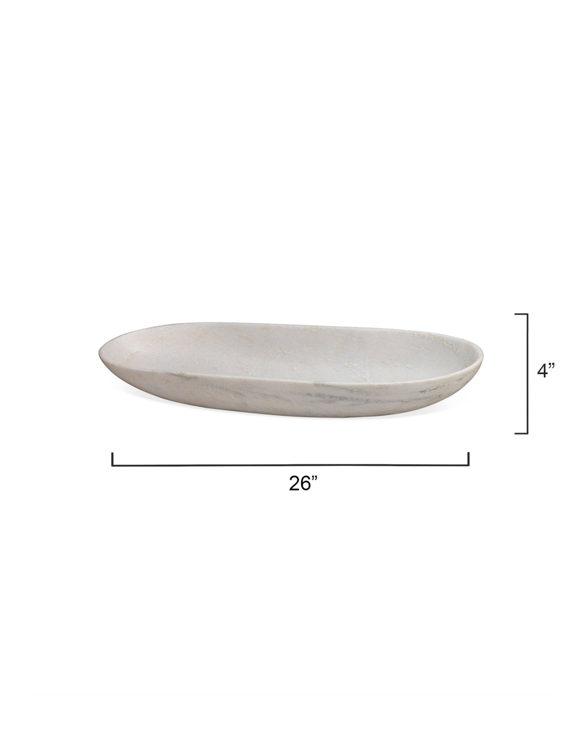 Long Oval Marble Bowl
