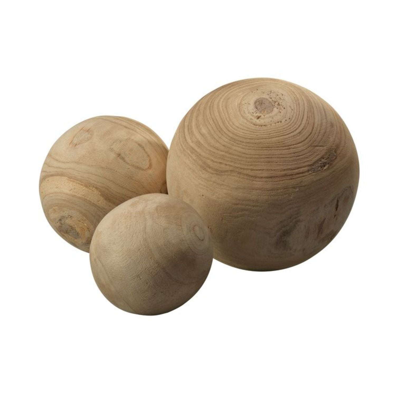 Malibu Wood Spheres (set of 3)