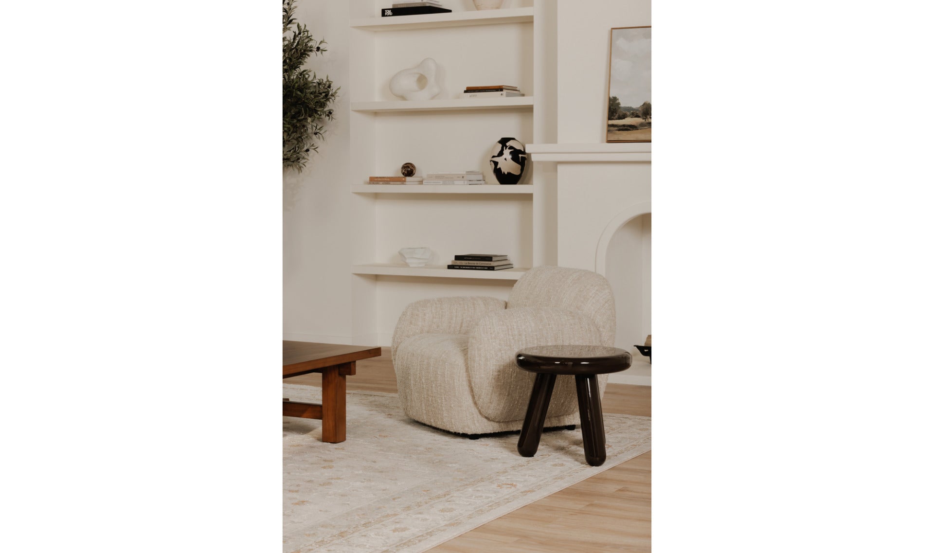 Felicity Accent Table - Dark Brown Lacquer