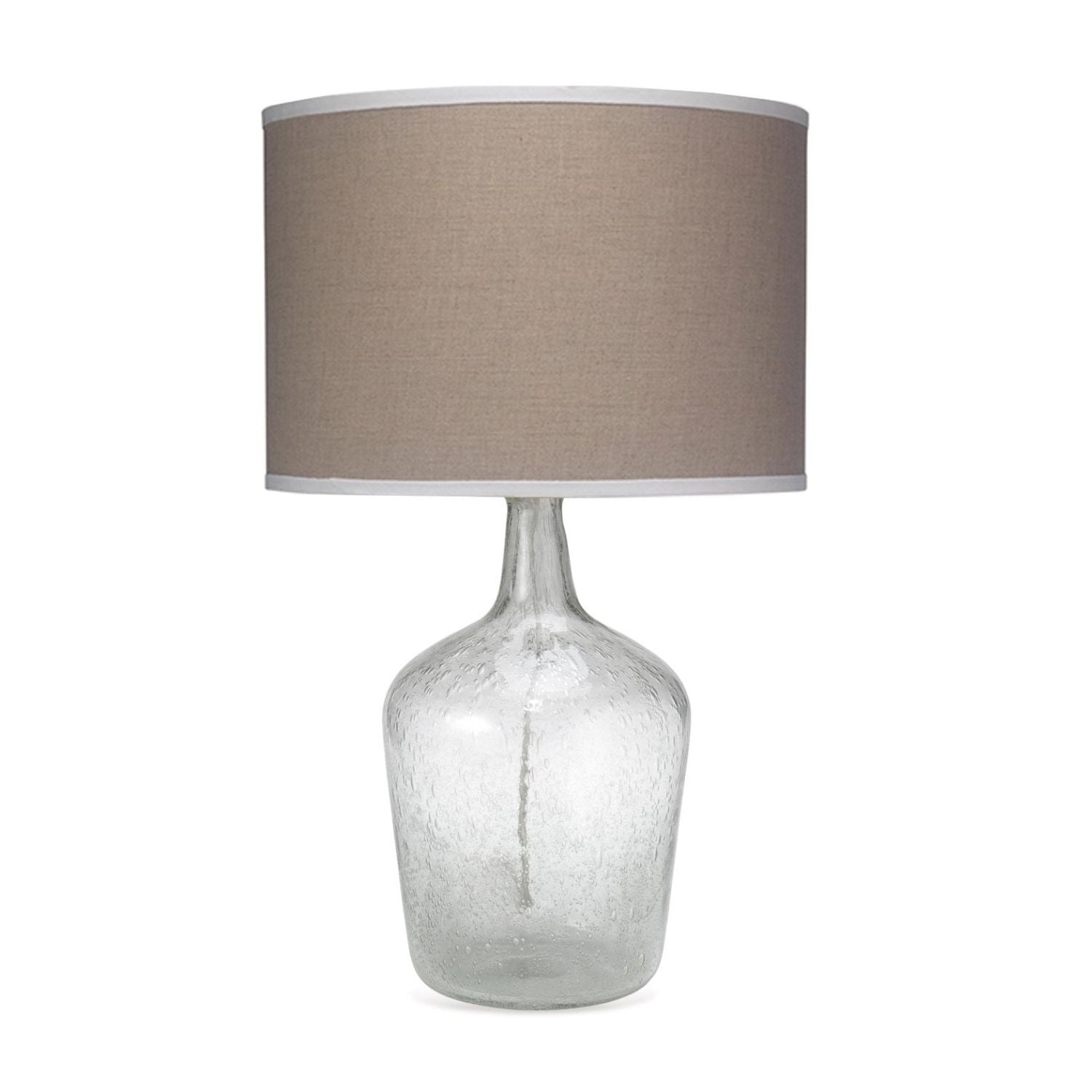 Plum Jar Glass Table Lamp, Clear