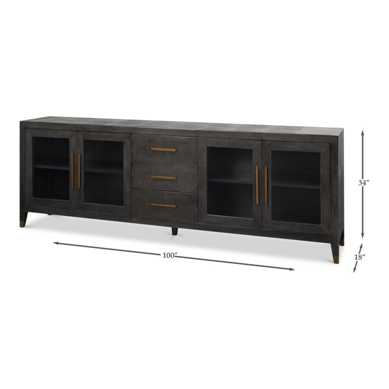 Desmond Sideboard, Shagreen, Antique Grey