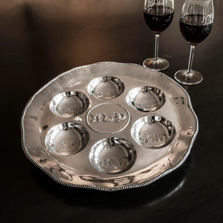 JUDAICA Seder Plate with Pearls